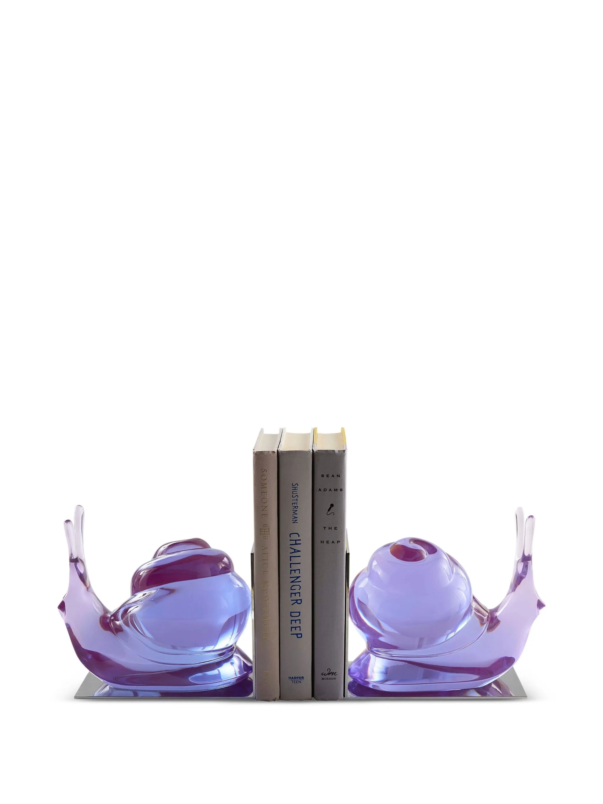 snail-shaped bookends set (set of two)