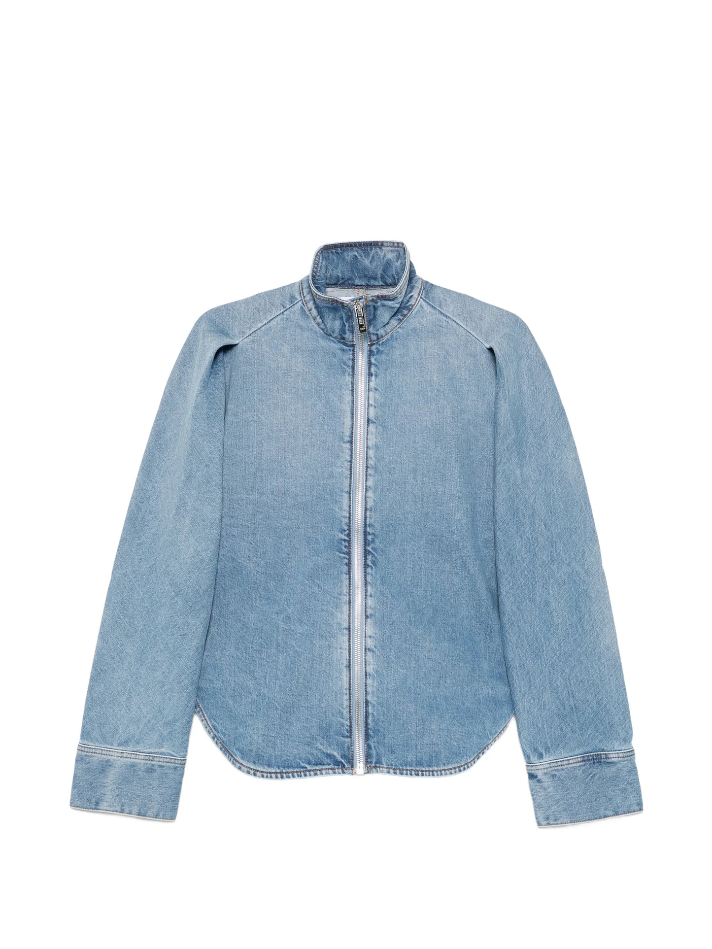 zip fastening denim jacket