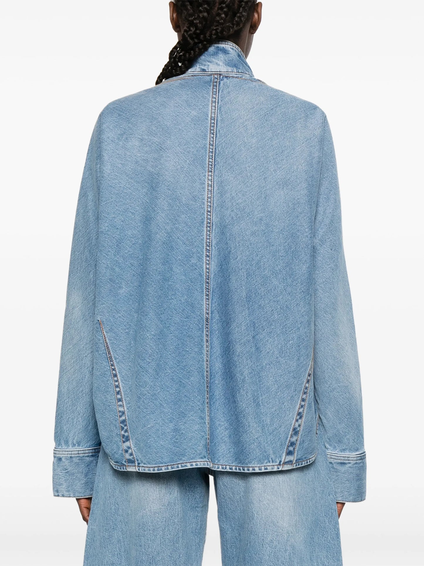 zip fastening denim jacket