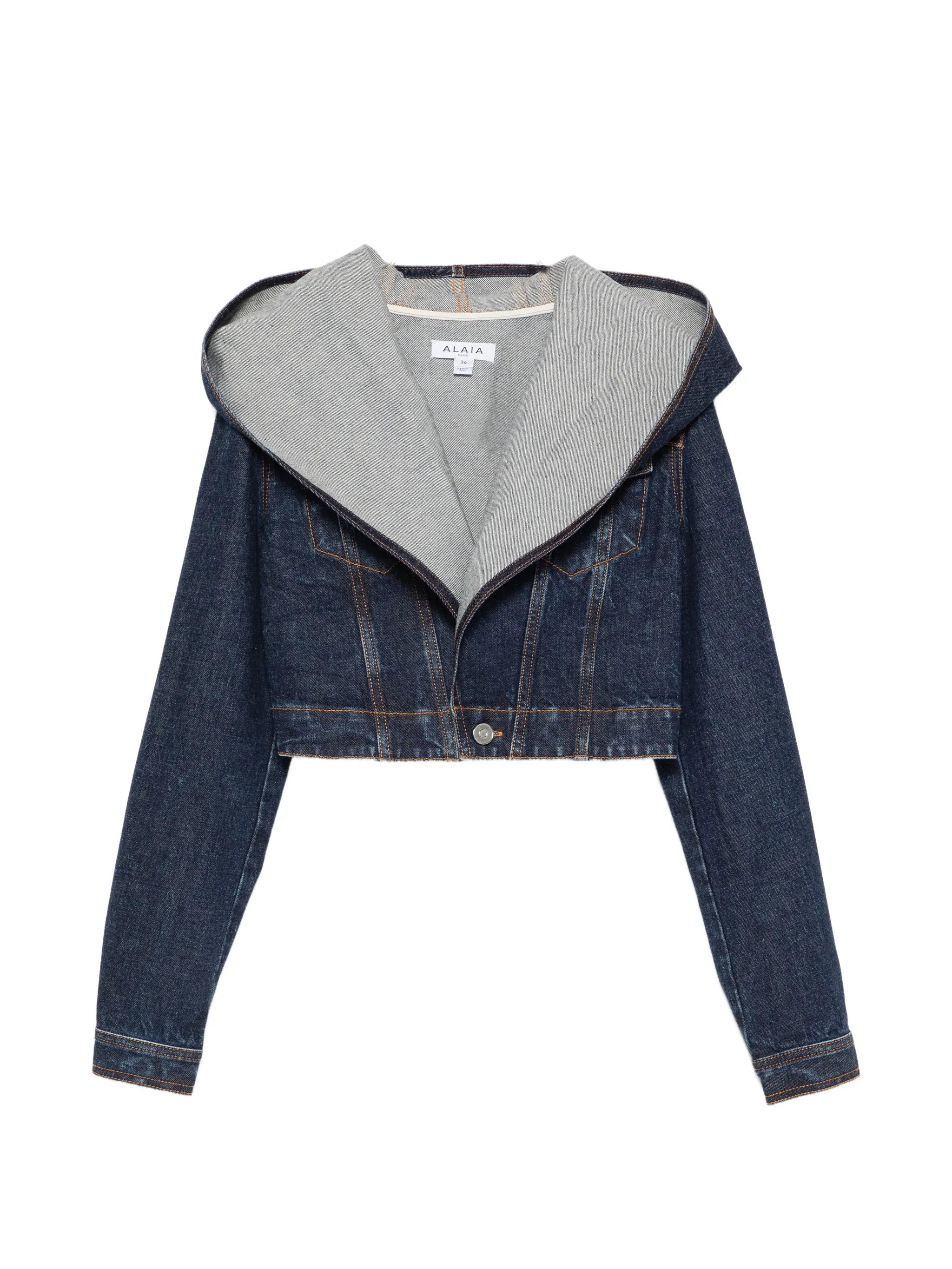 cropped hooded jacket