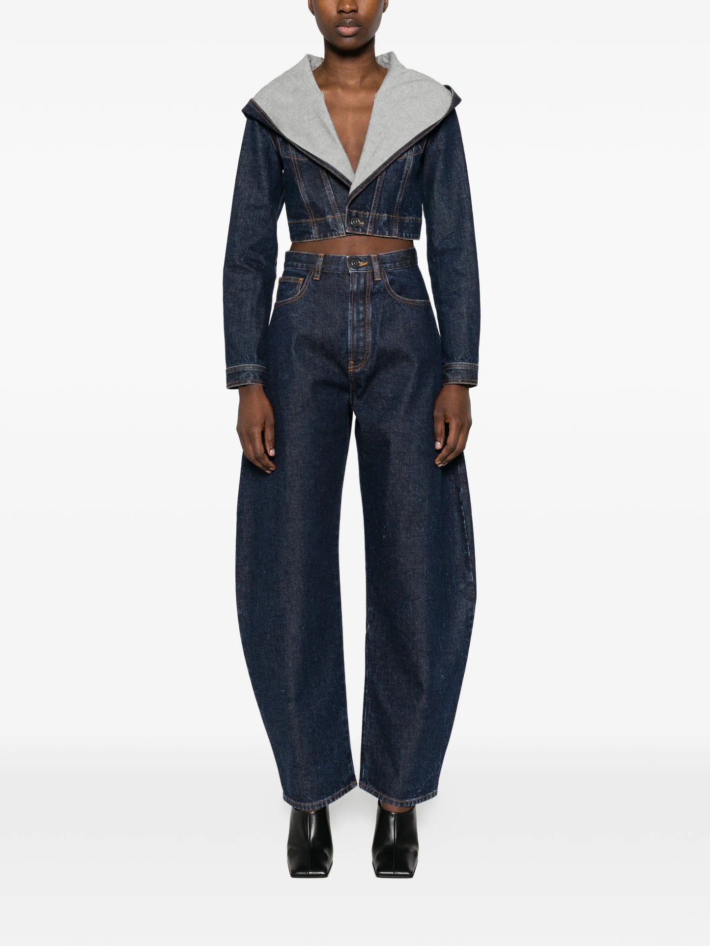 cropped hooded jacket