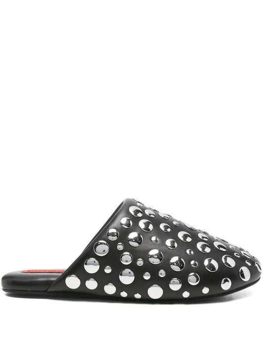 stud-embellished slippers
