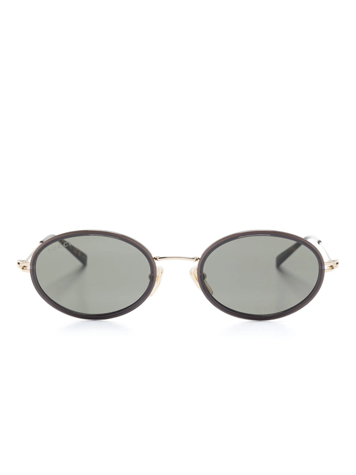 oval-frame sunglasses