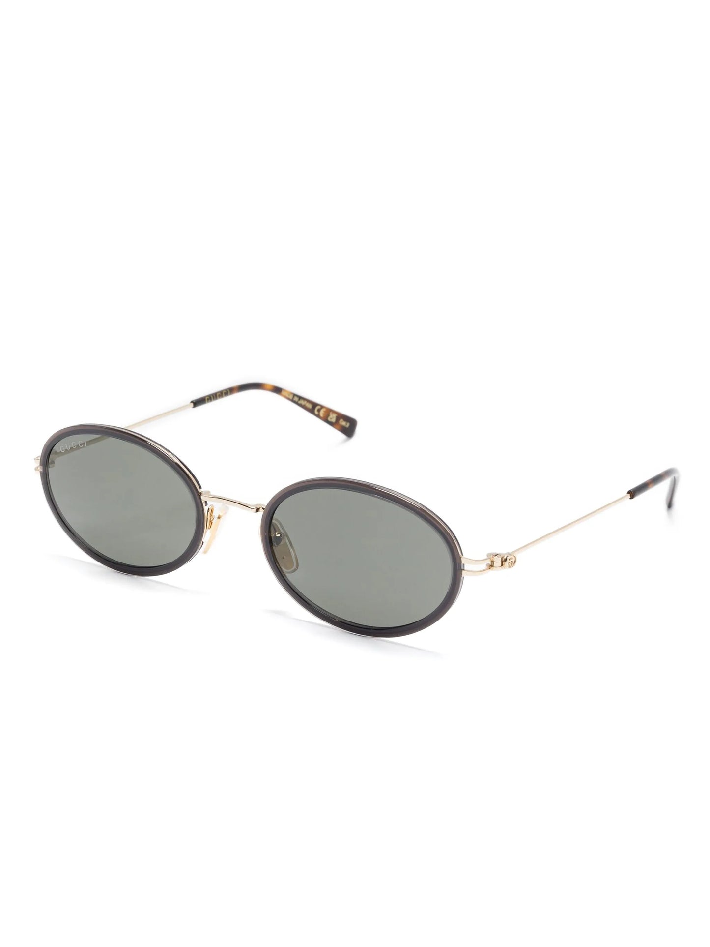oval-frame sunglasses
