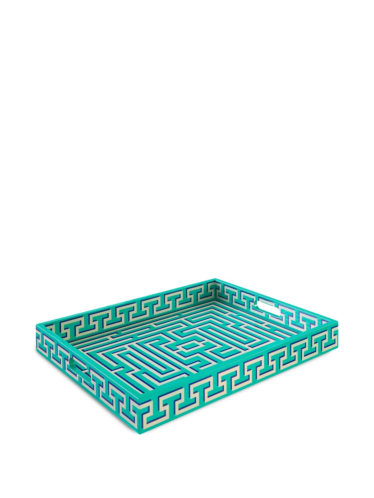 labyrinth-pattern decorative tray
