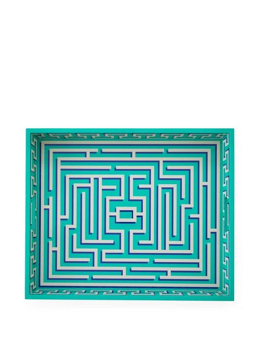 labyrinth-pattern decorative tray