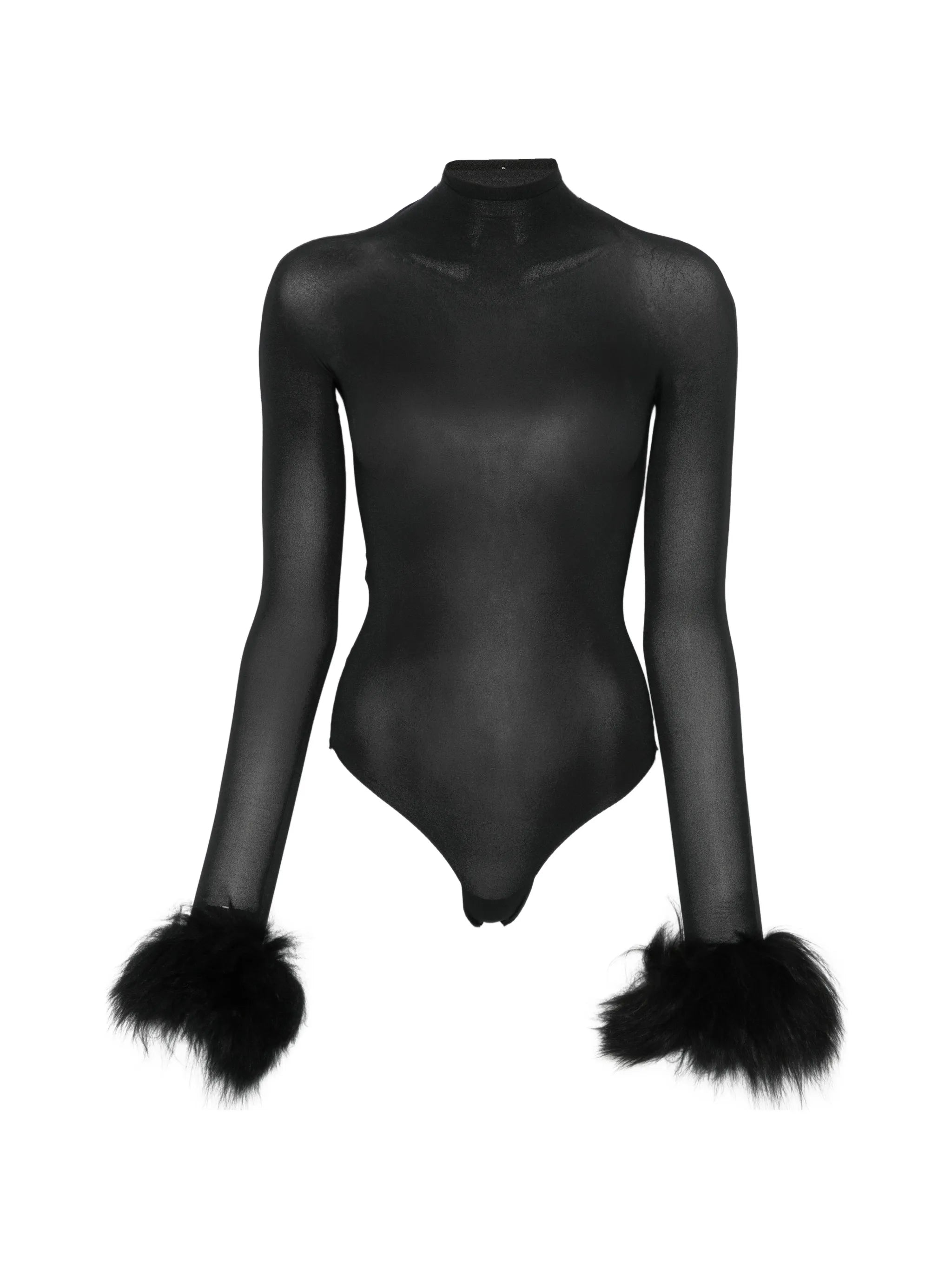 fur cuff body top