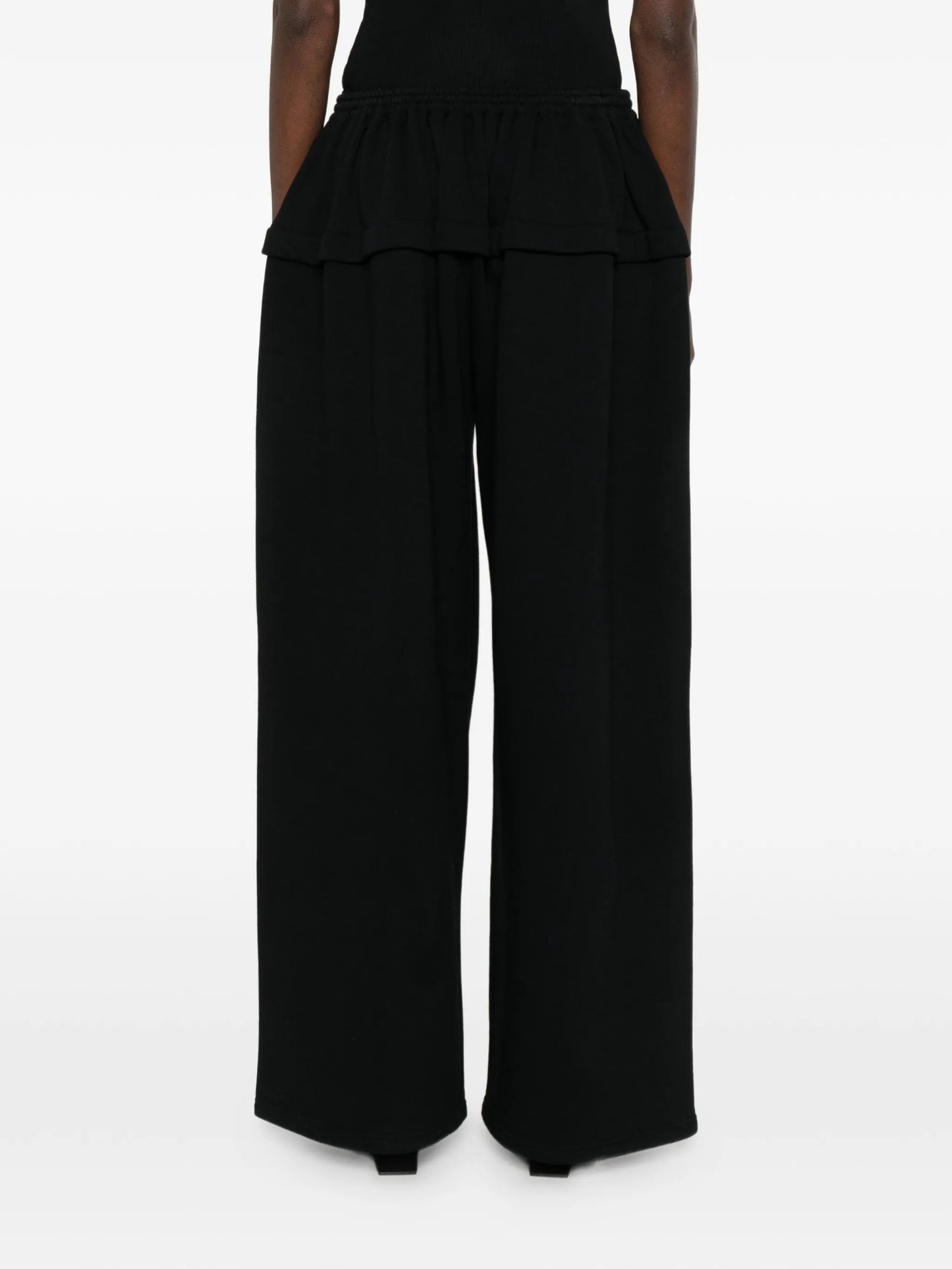 peplum track pants