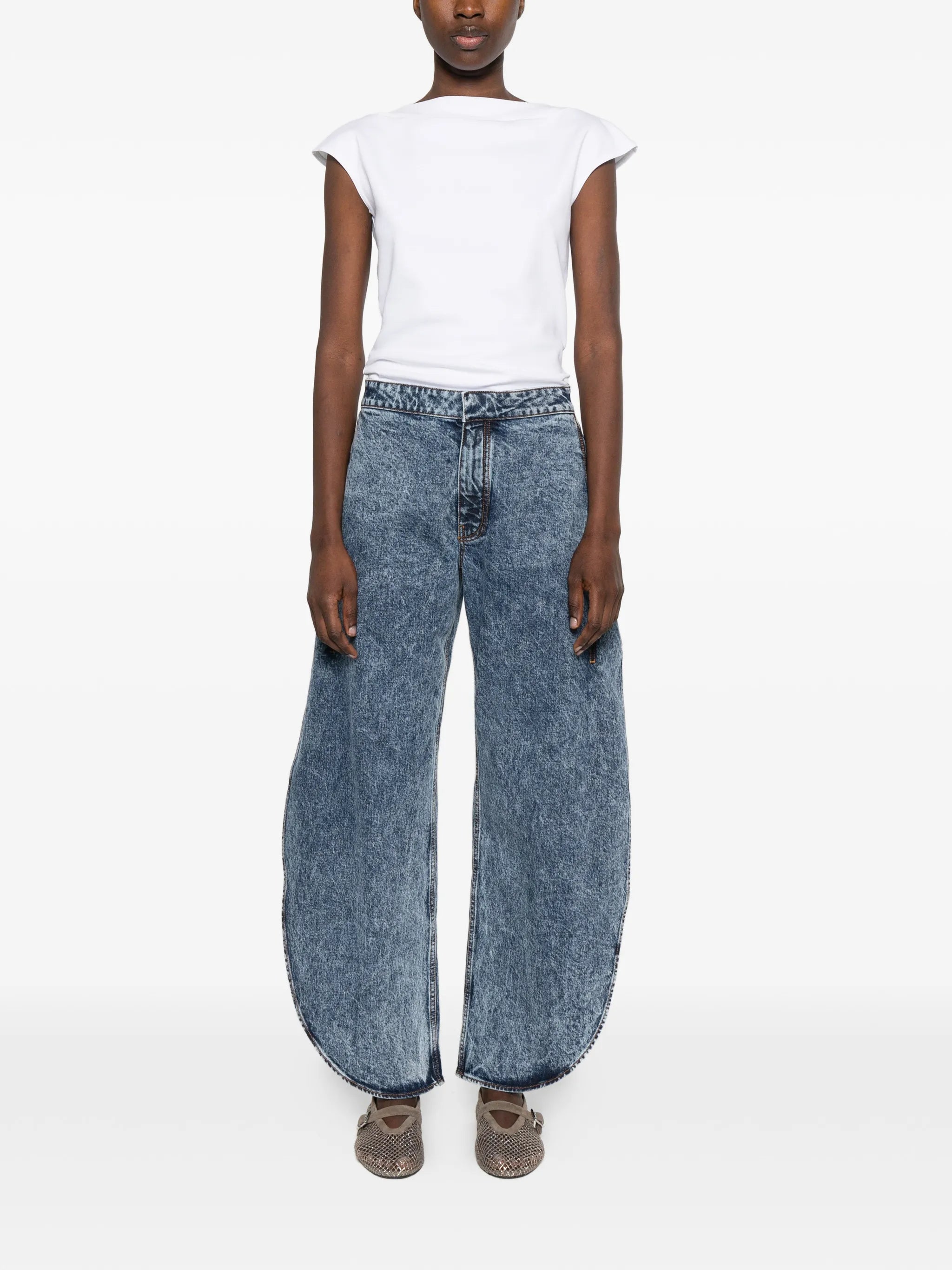 Petal denim jeans