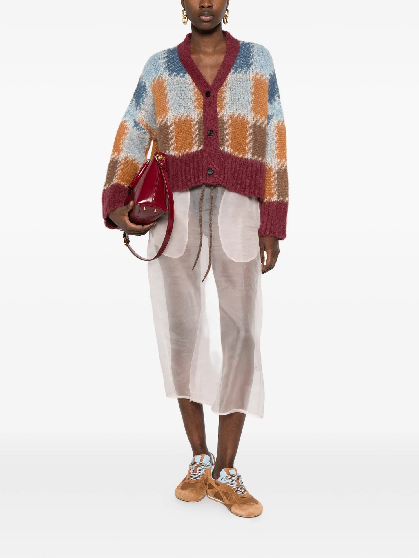 V-neck cardigan