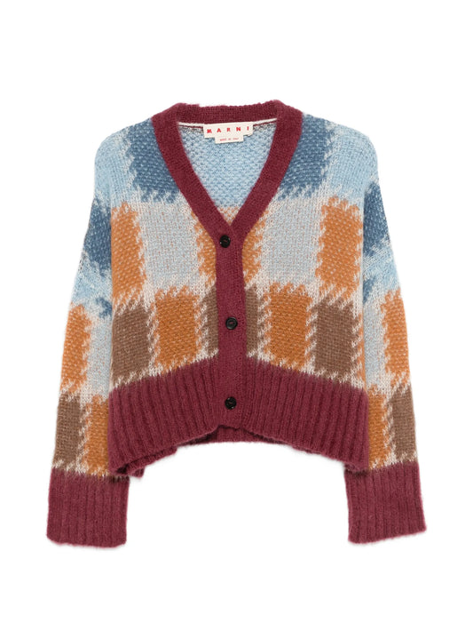 V-neck cardigan