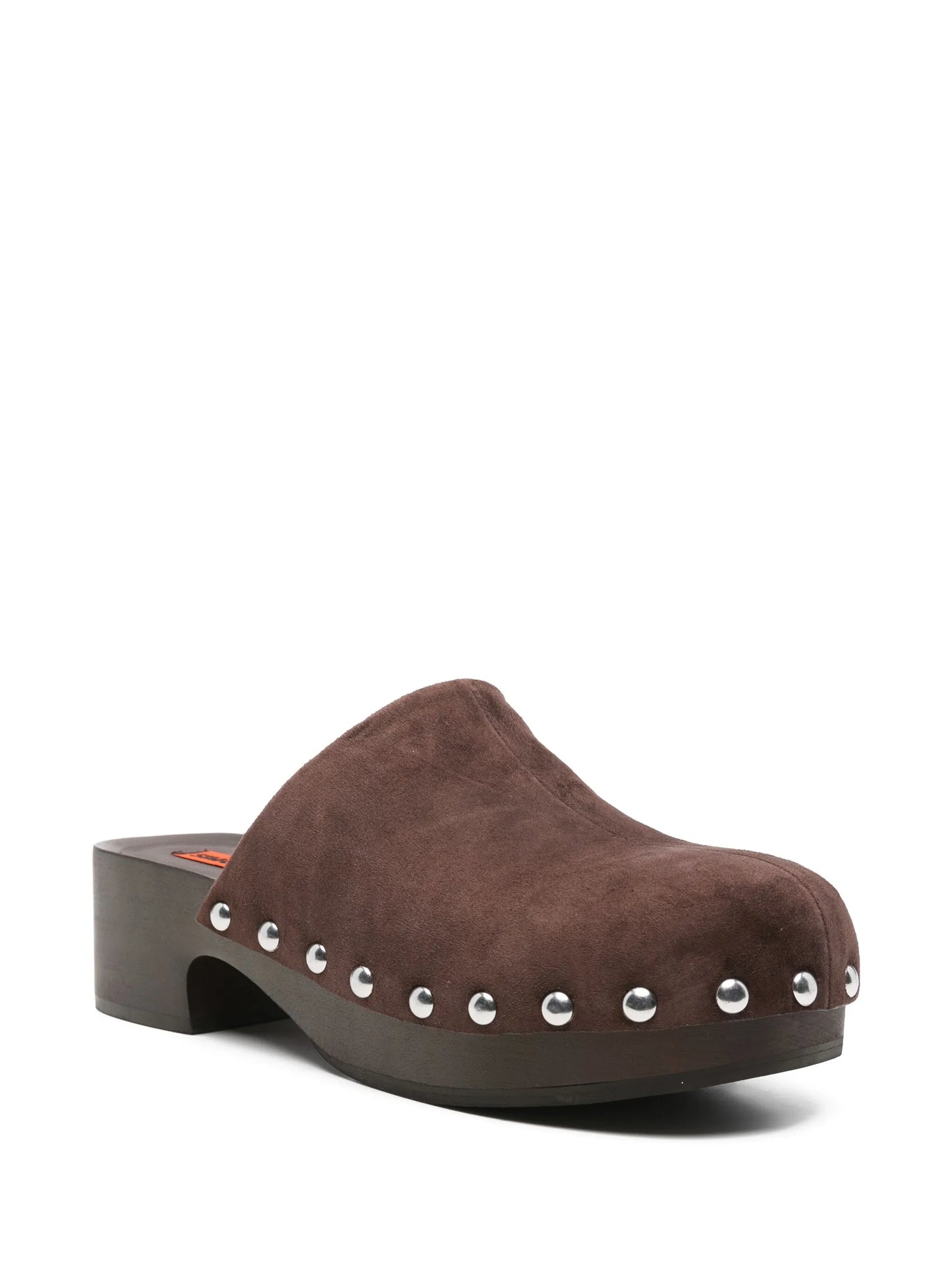 suede clog pumps