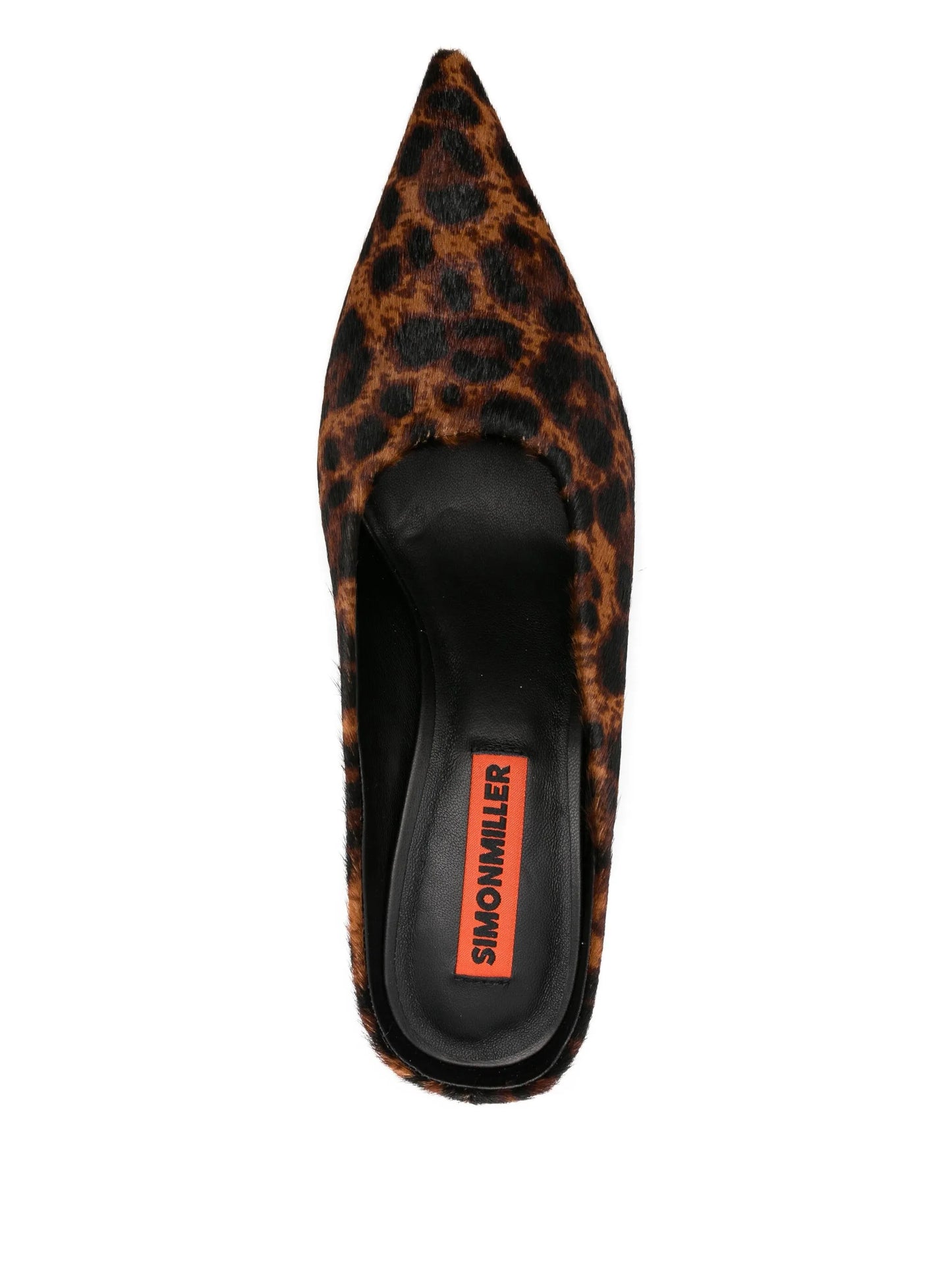 leather heeled mules