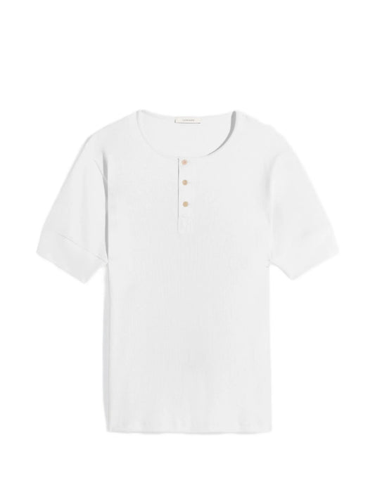 Henley ribbed top