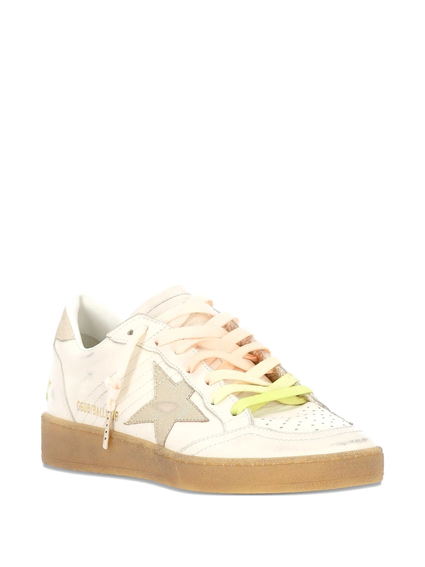 star-detail leather sneakers