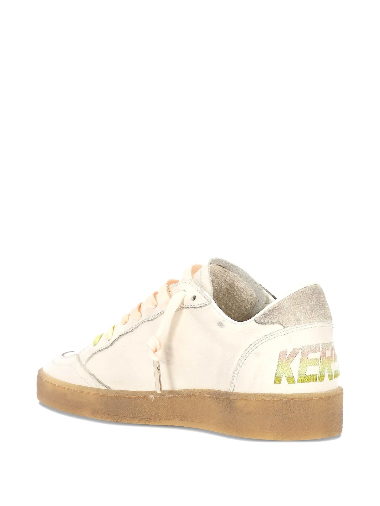 star-detail leather sneakers