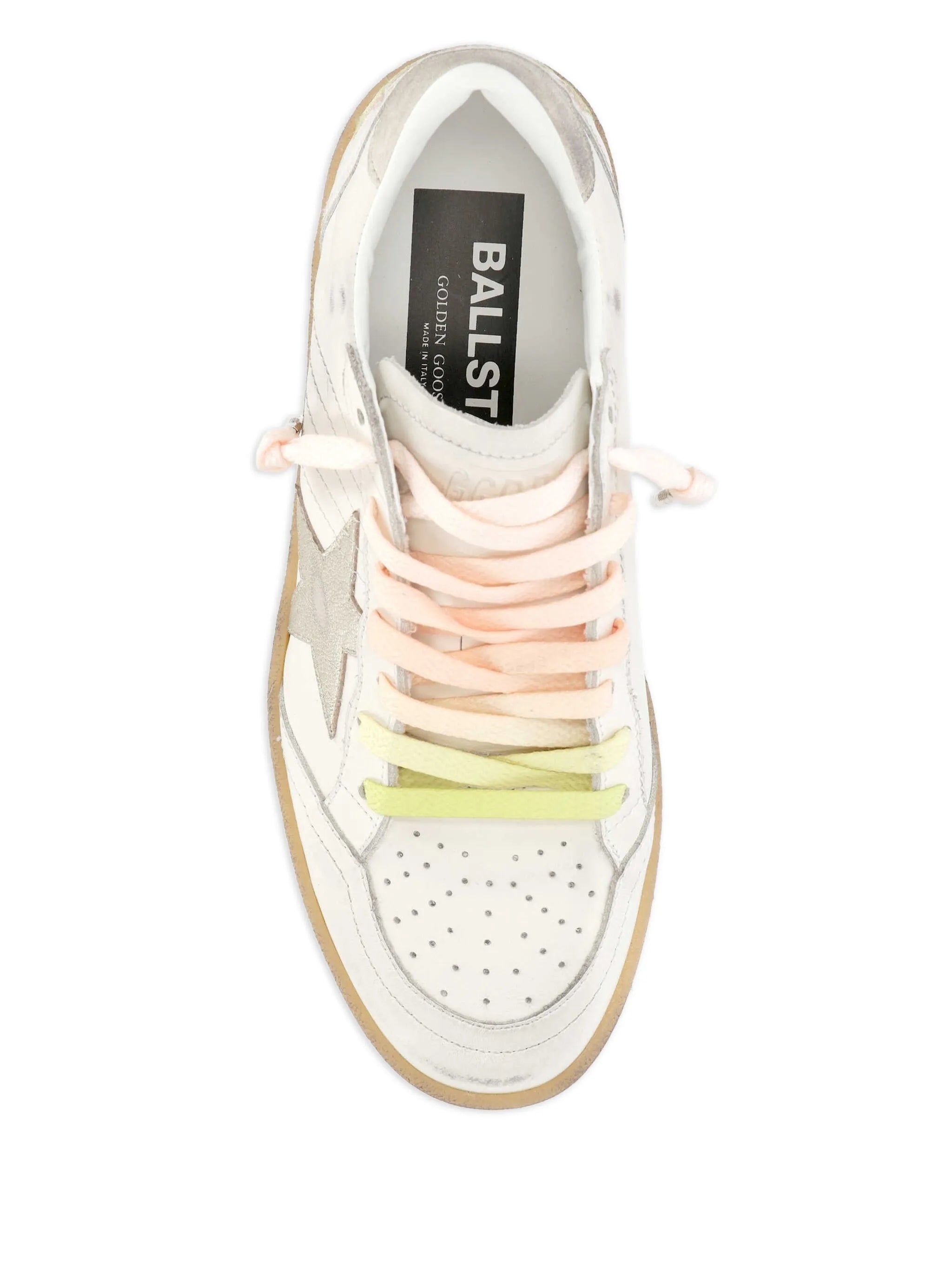 star-detail leather sneakers