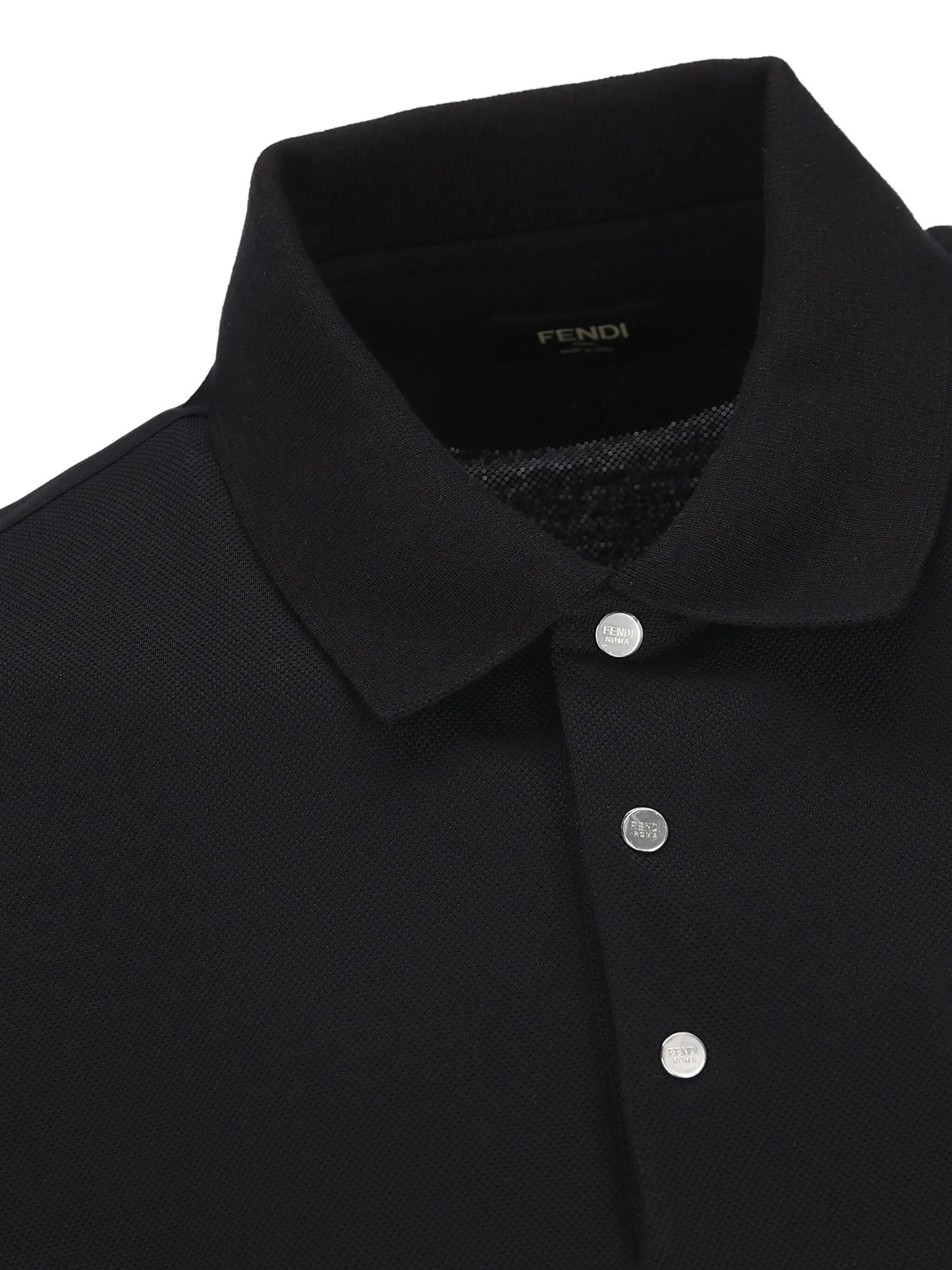 embossed-logo piqué polo shirt