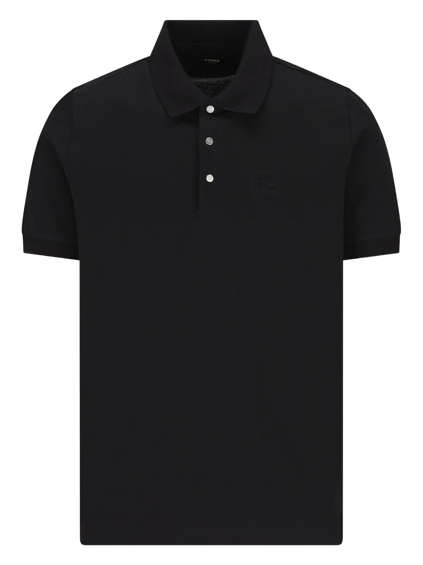 embossed-logo piqué polo shirt