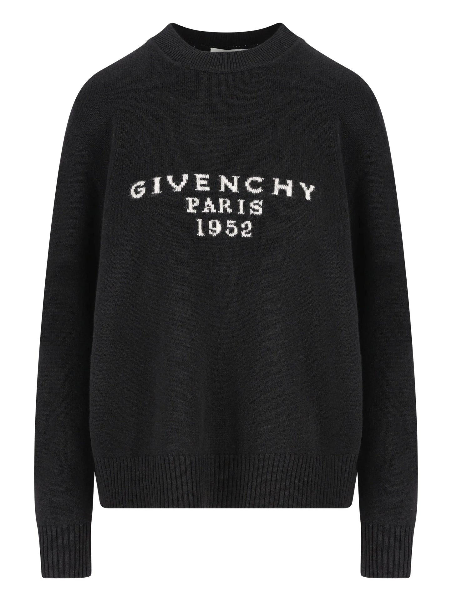 logo-intarsia sweater