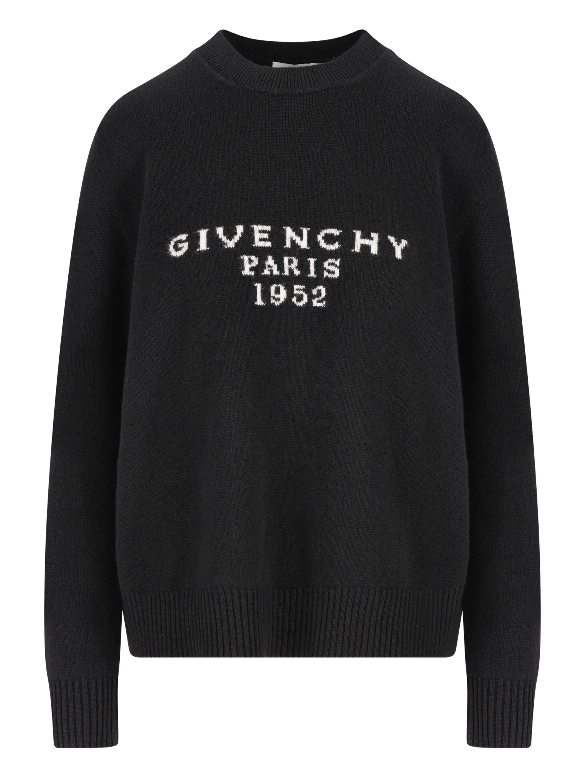 sweater in wool cashmere with signature