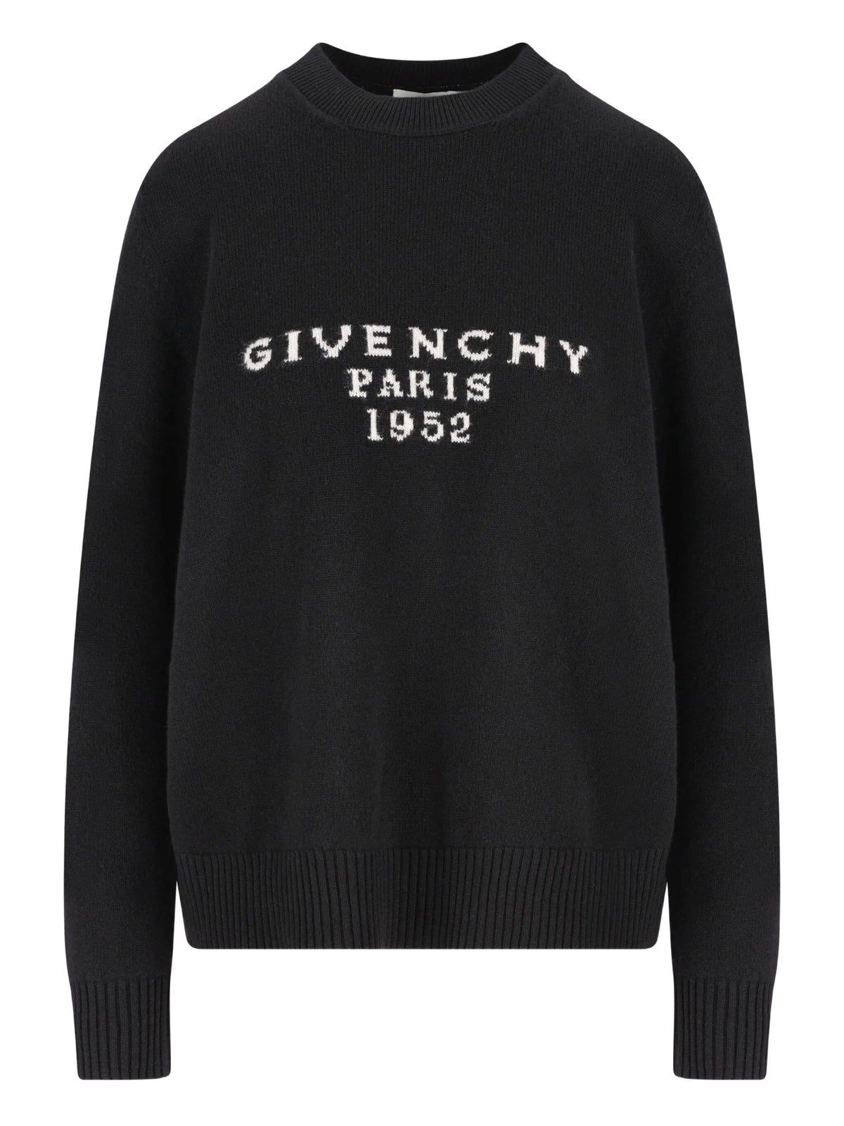 sweater in wool cashmere with signature