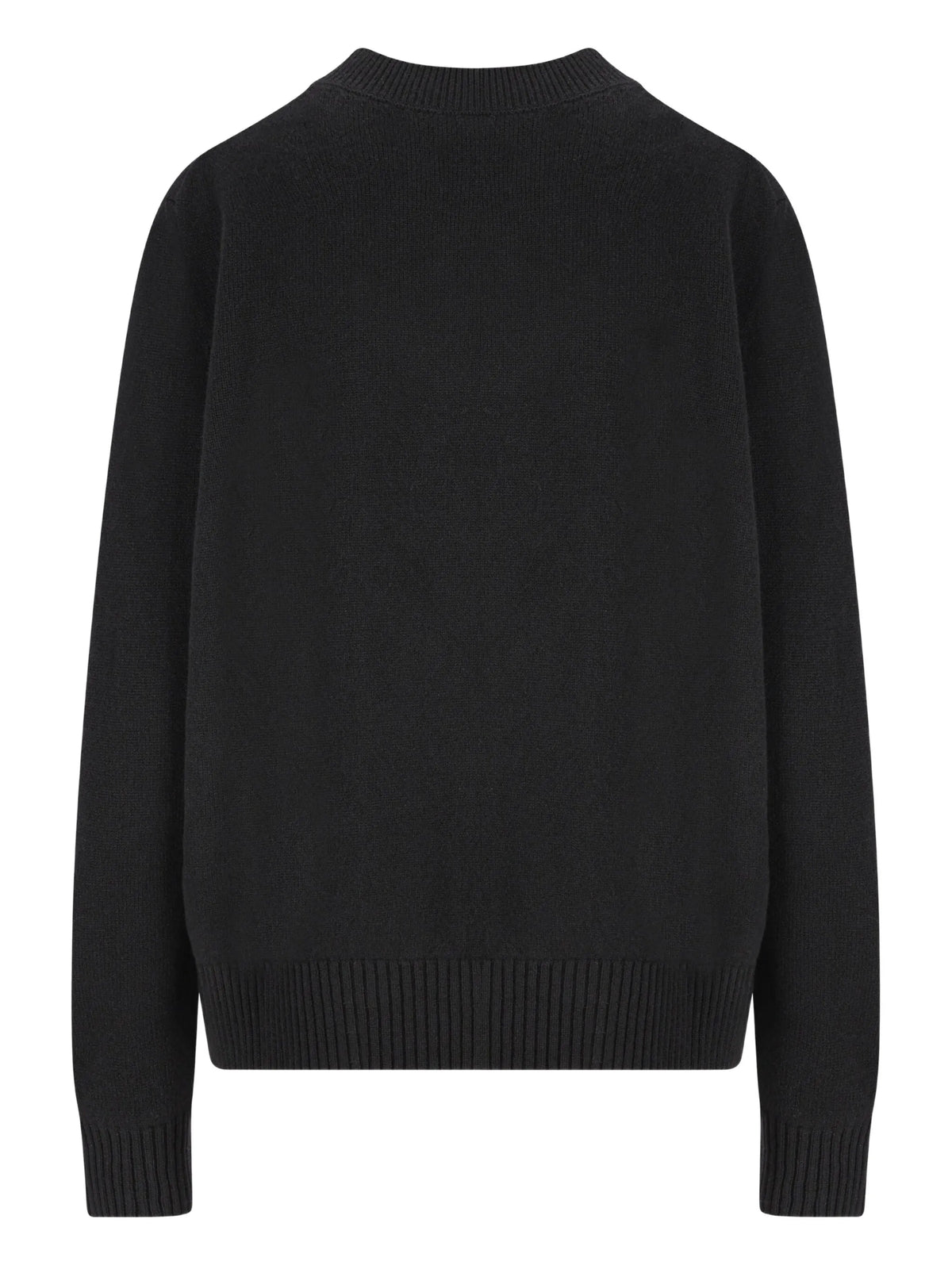 sweater in wool cashmere with signature