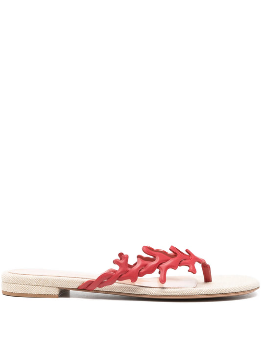 Ocean thong-strap flat sandals