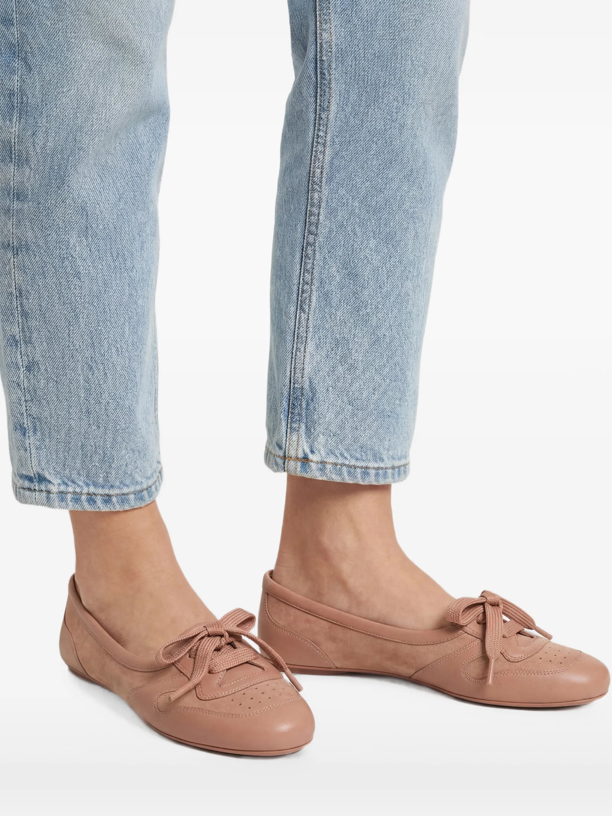 Vault lace-up ballet flats