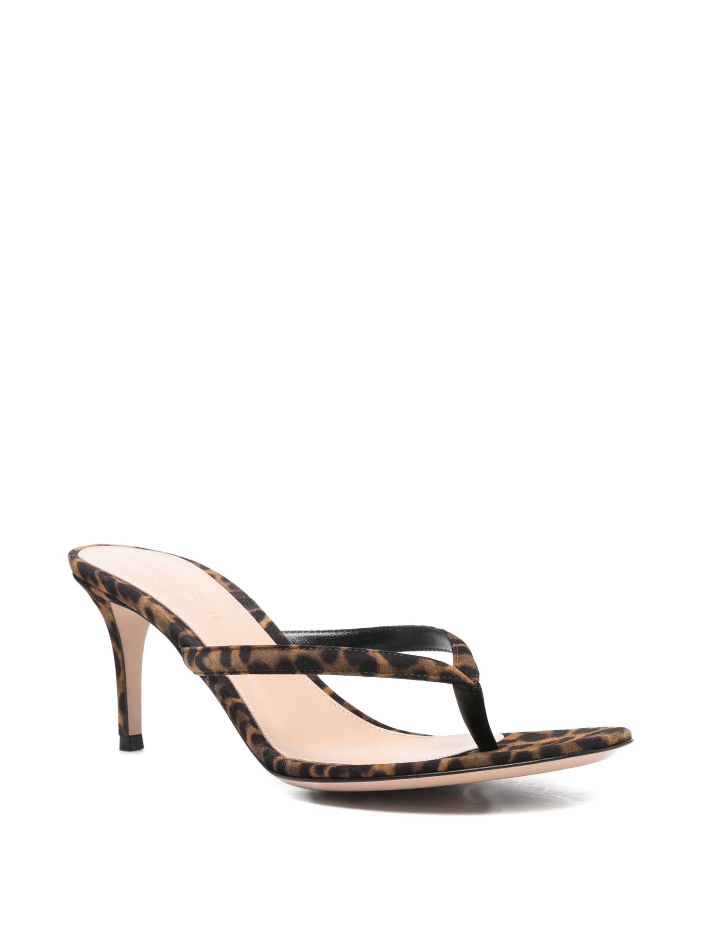 Calypso leopard-print sandals