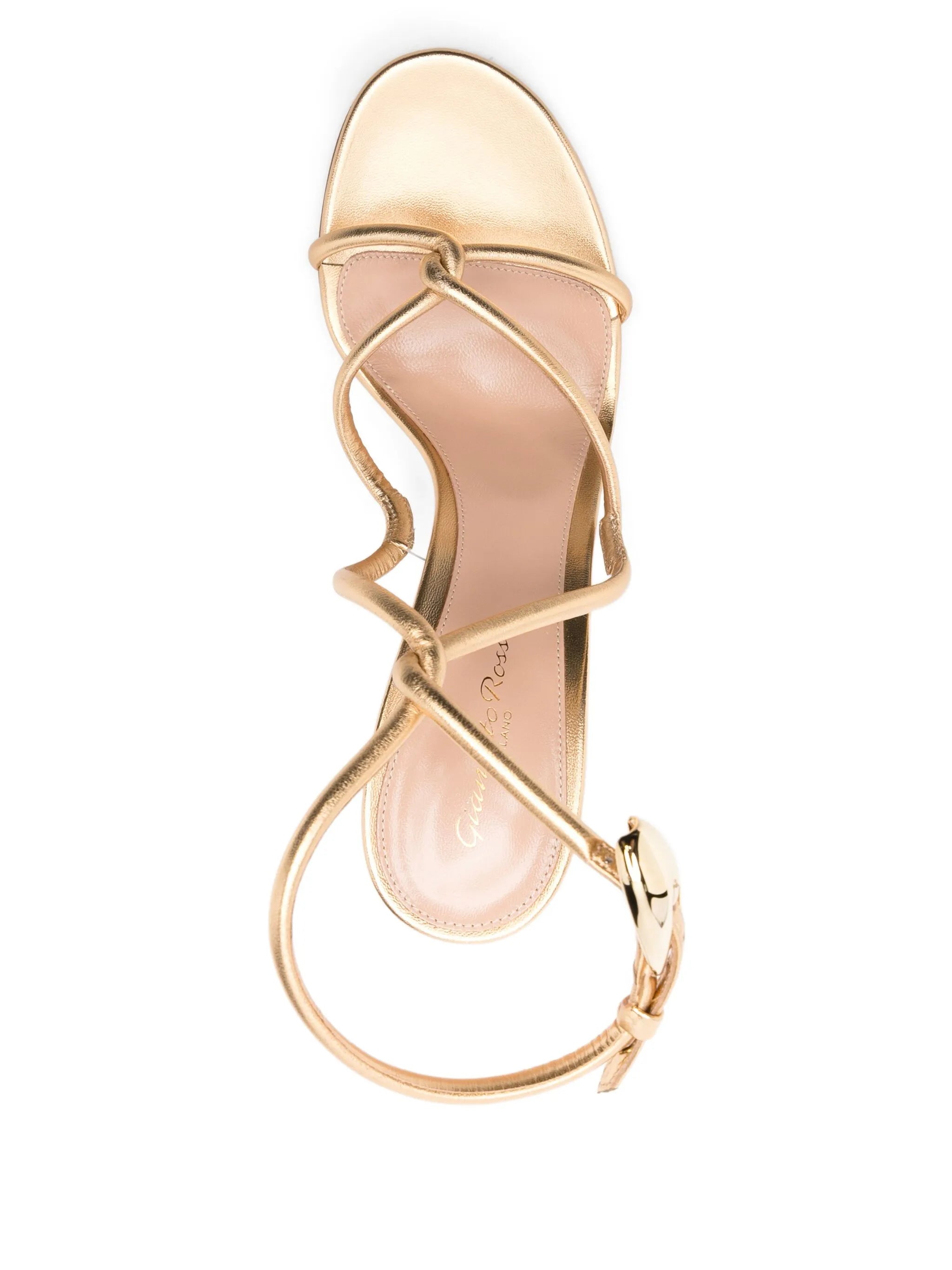 105mm Jungle Mamba strappy leather sandals