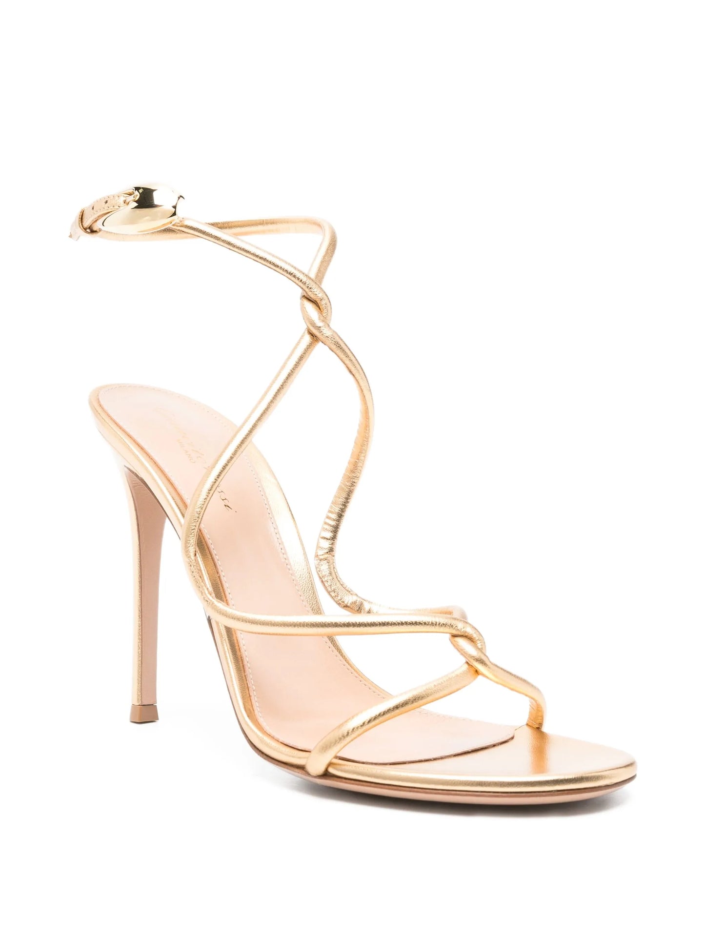 105mm Jungle Mamba strappy leather sandals
