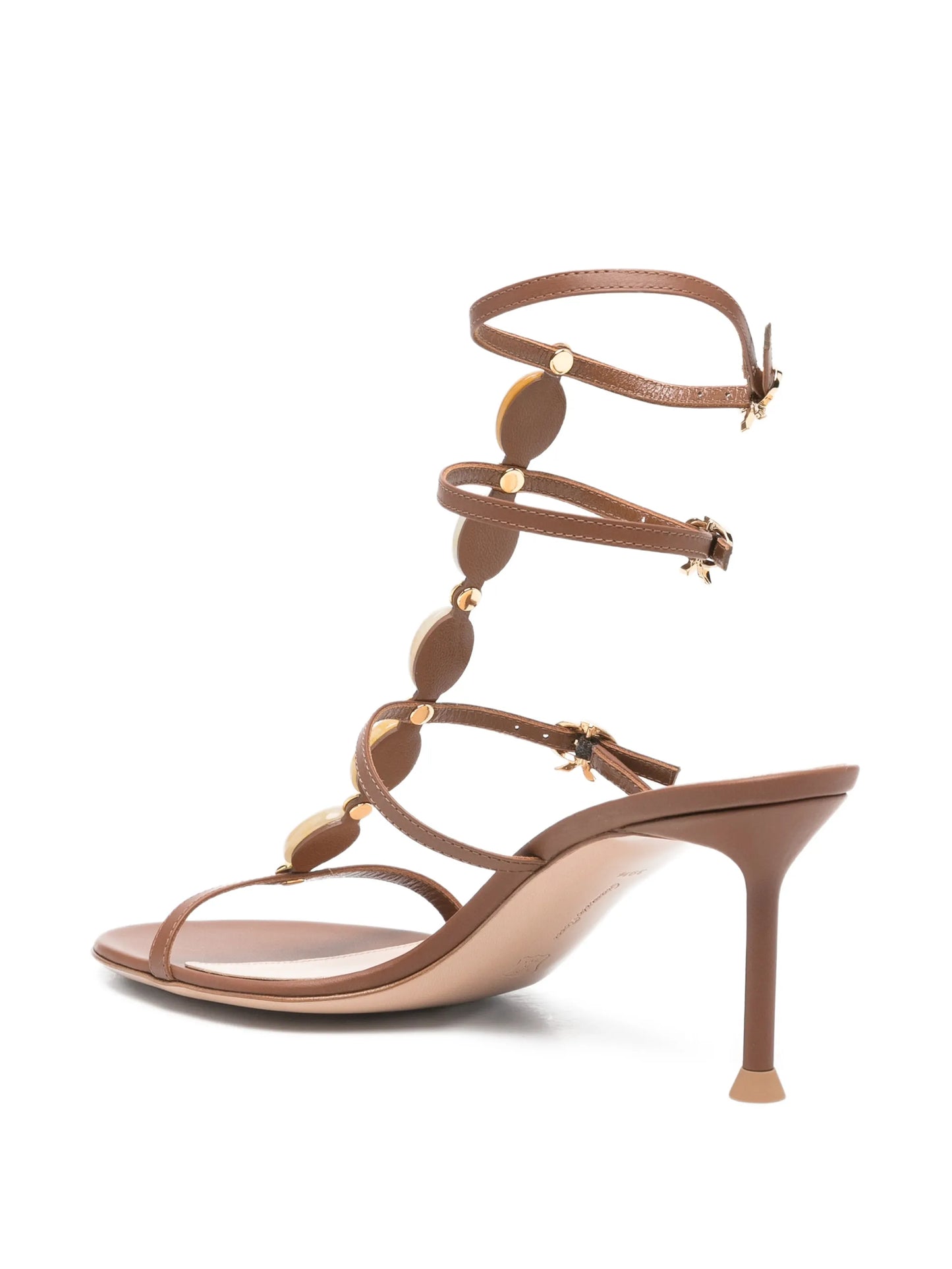 stone-detail sandals