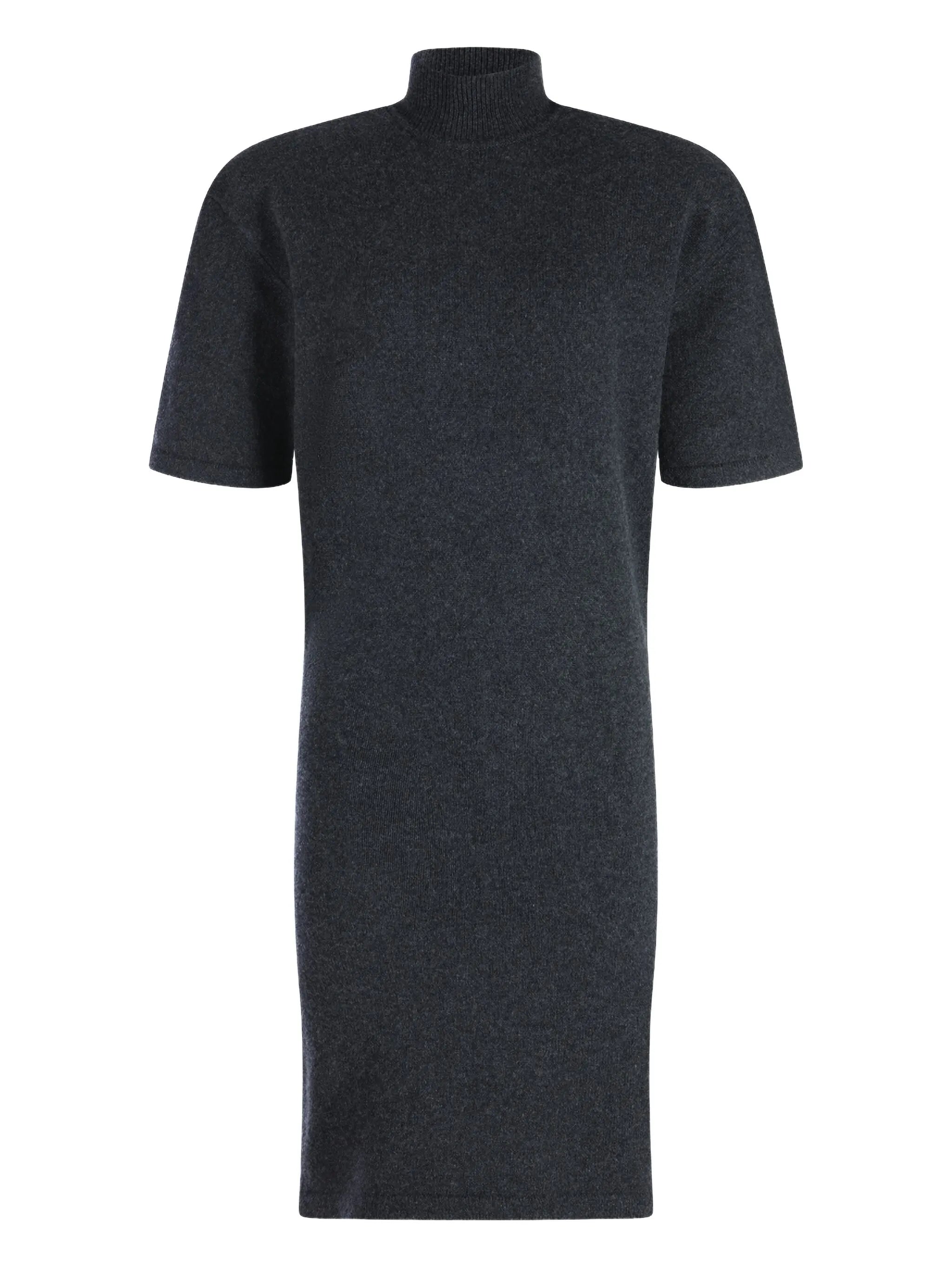 turtleneck short-sleeve dress