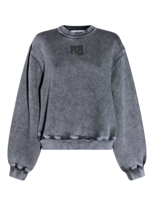 logo-embroidered sweatshirt