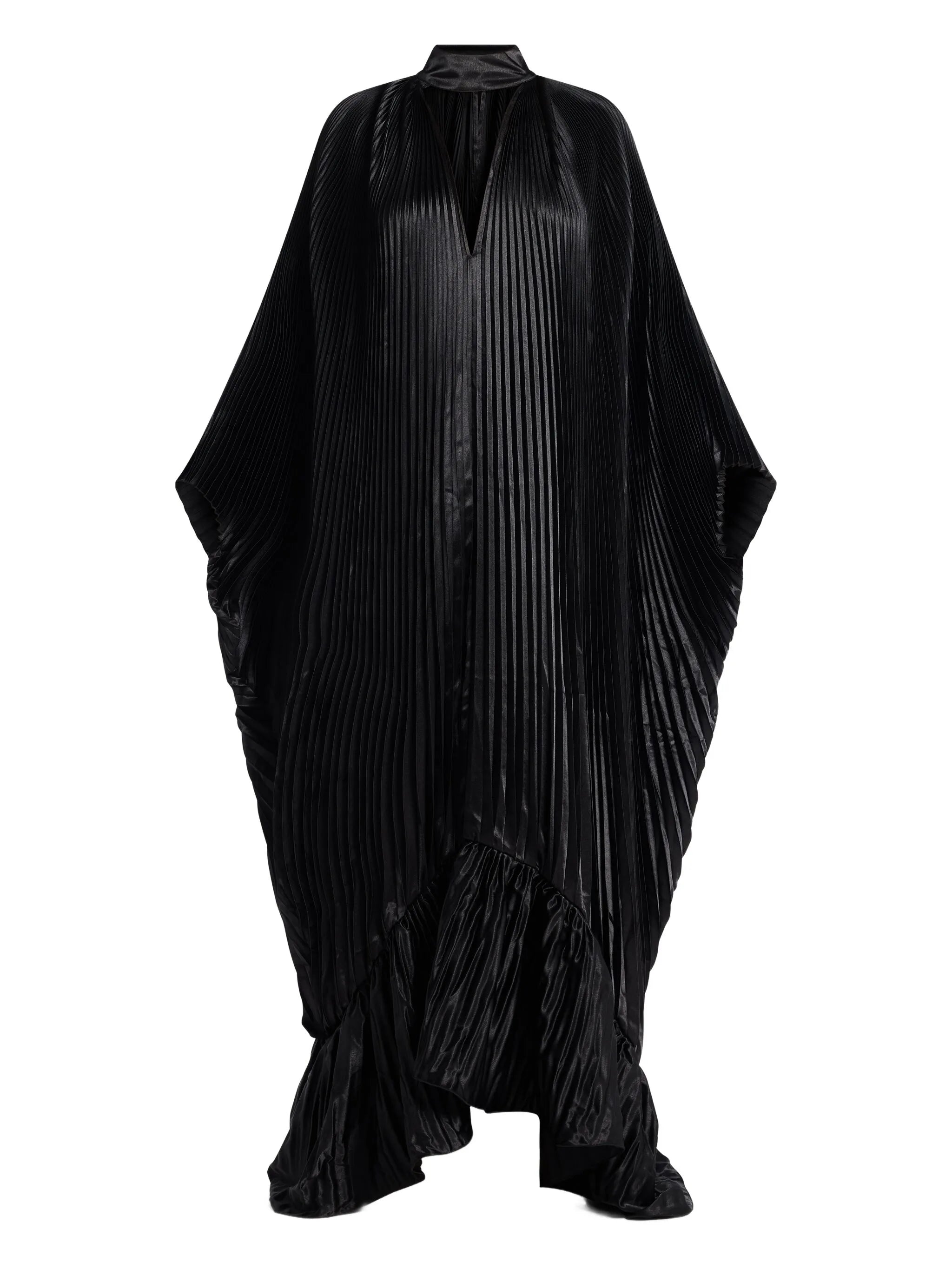 pleated ruffled Empire dress