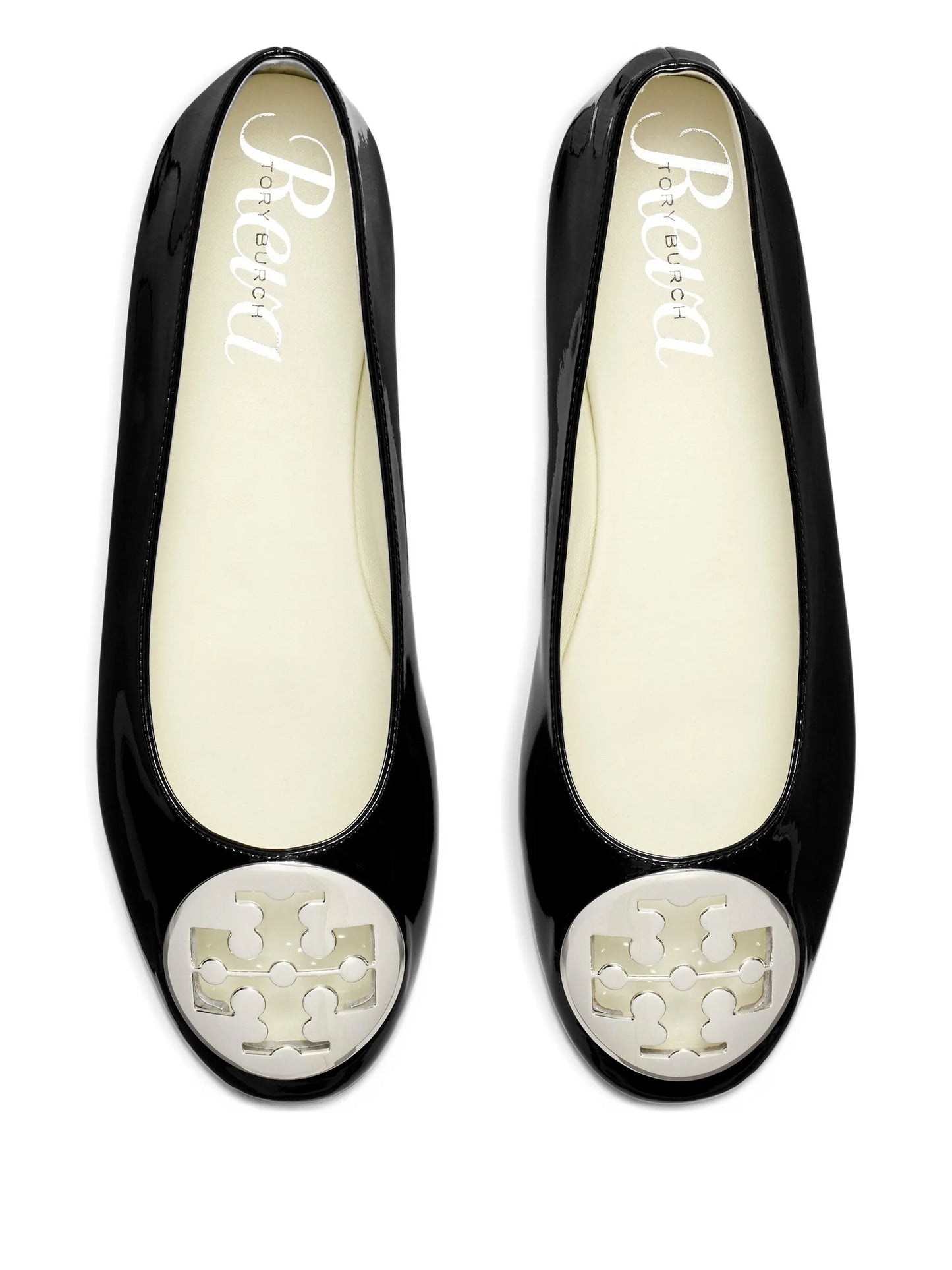 Reva logo-plaque leather ballet flats