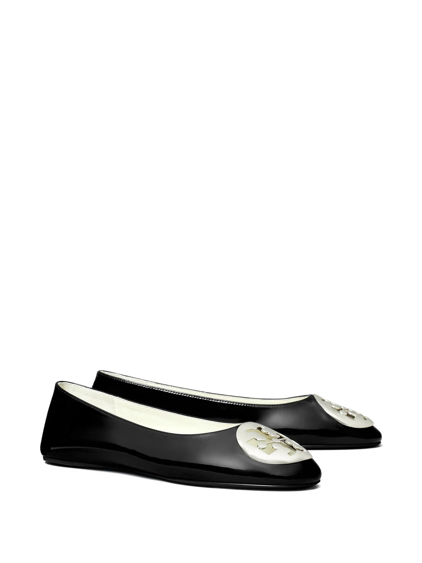 Reva logo-plaque leather ballet flats
