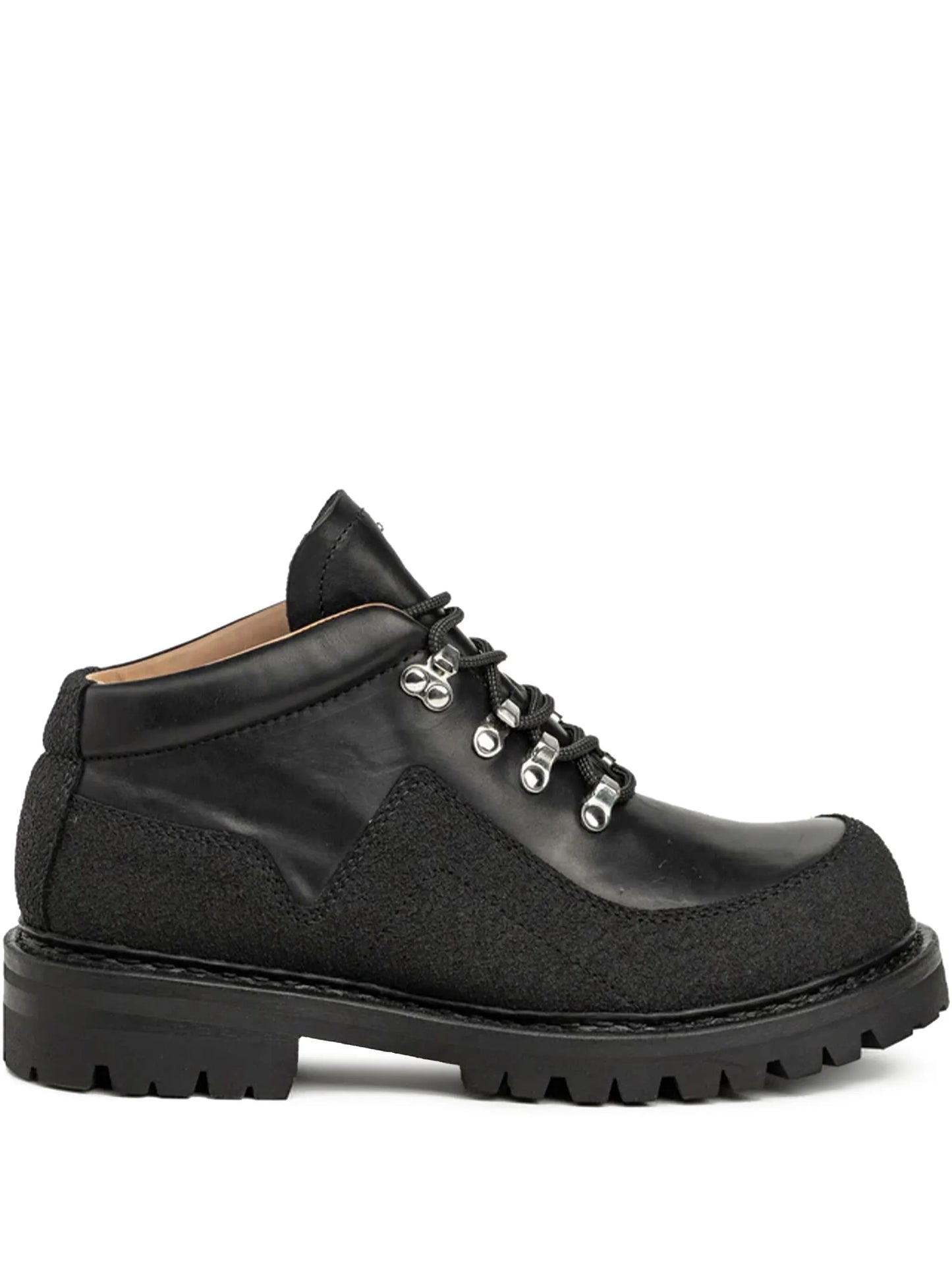leather lace-up boots