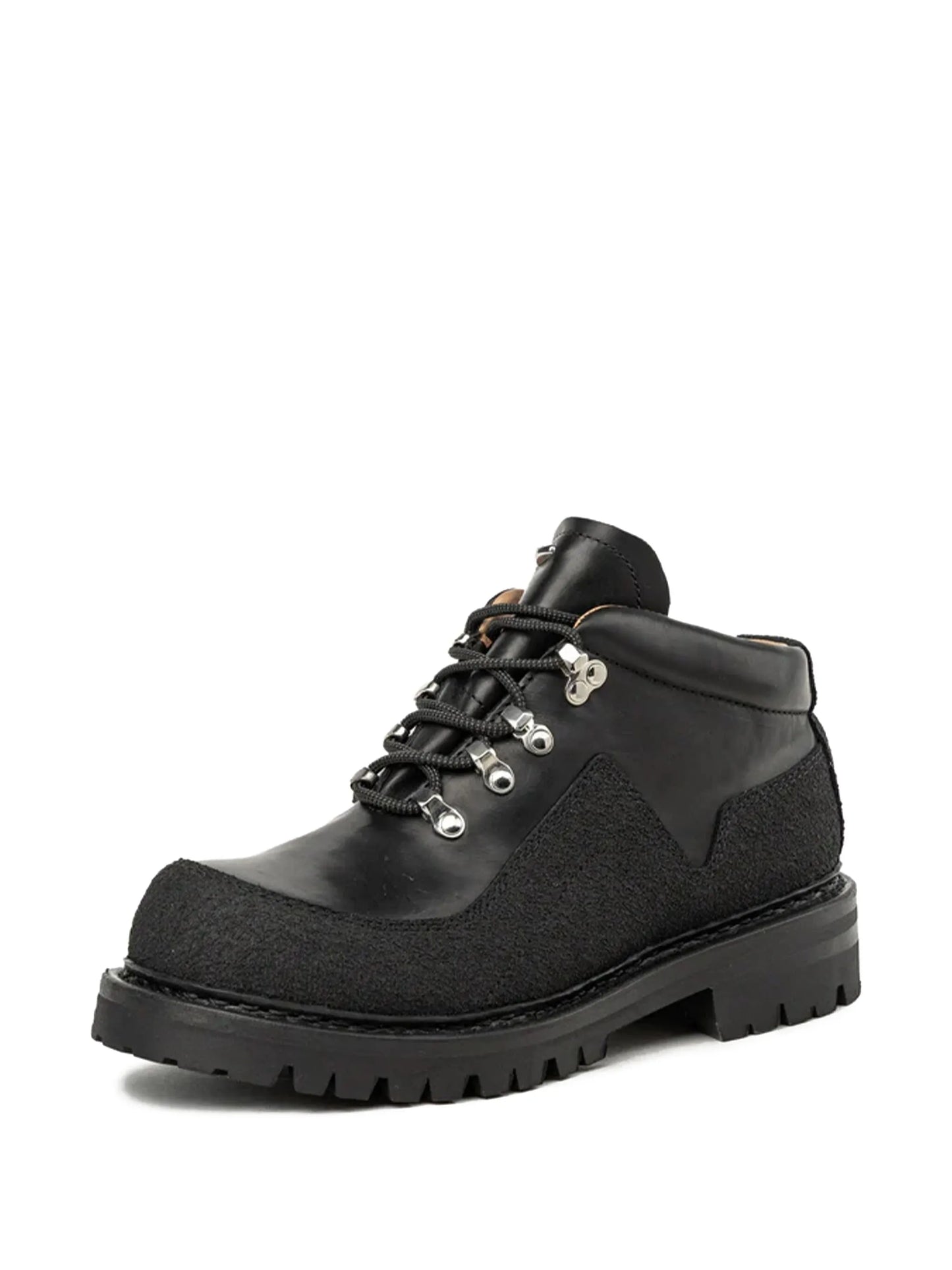 leather lace-up boots