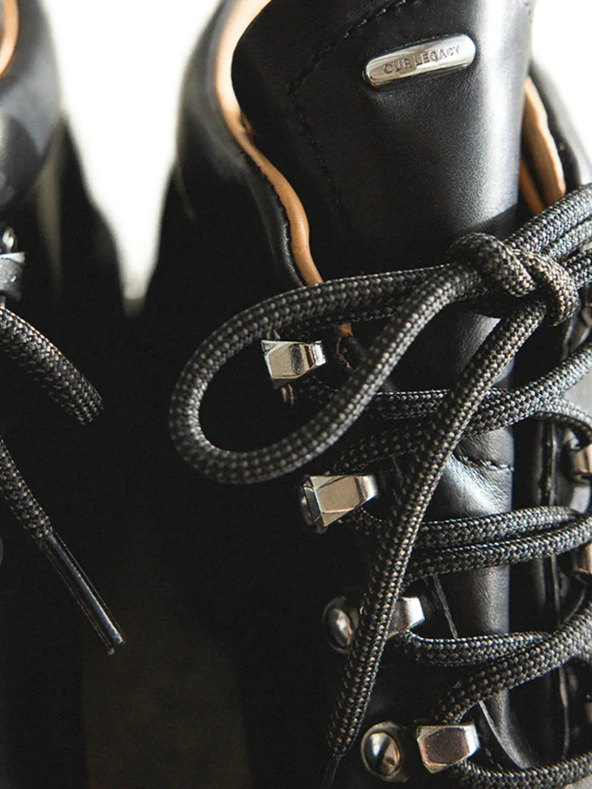 leather lace-up boots
