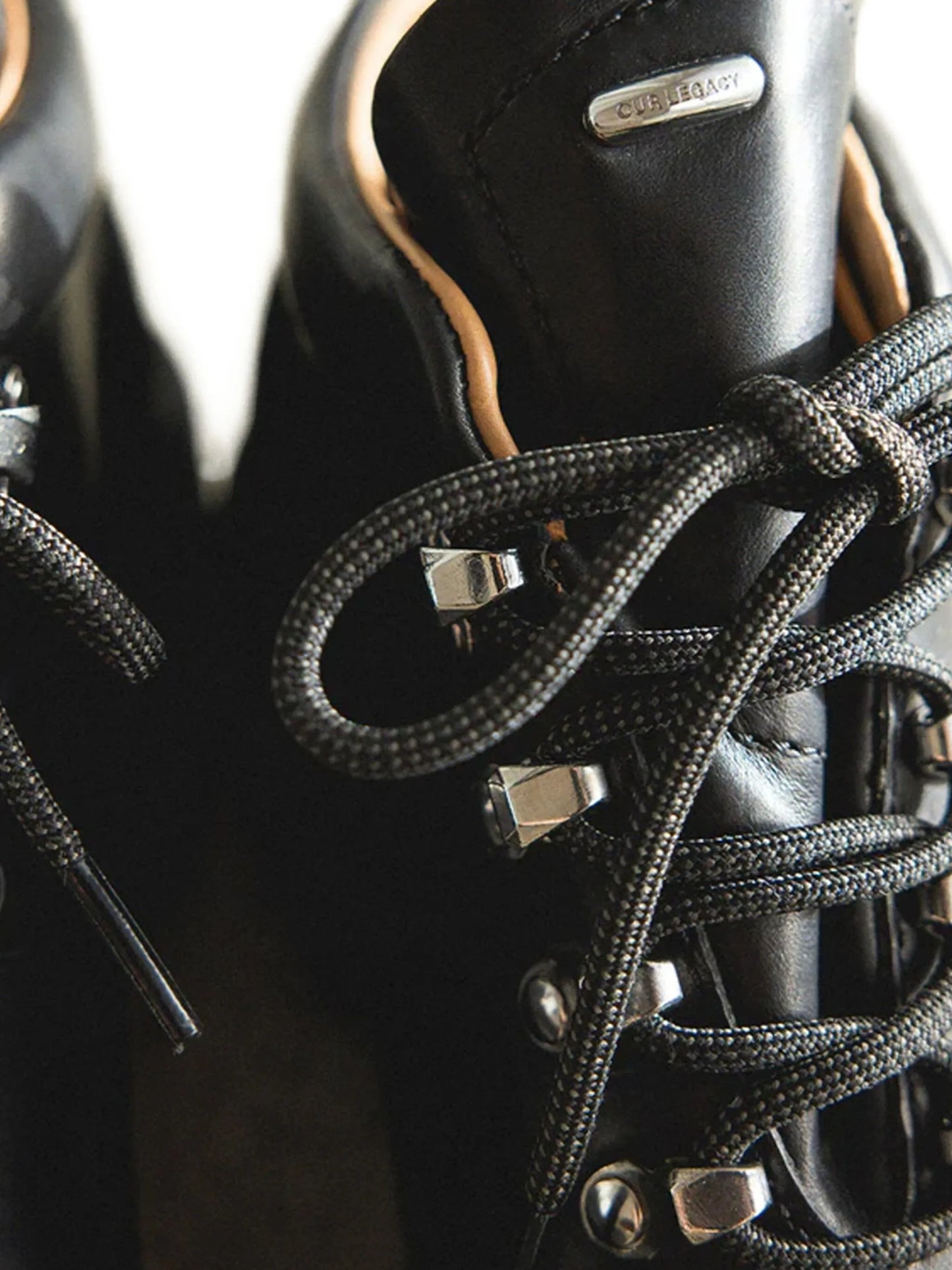 leather lace-up boots