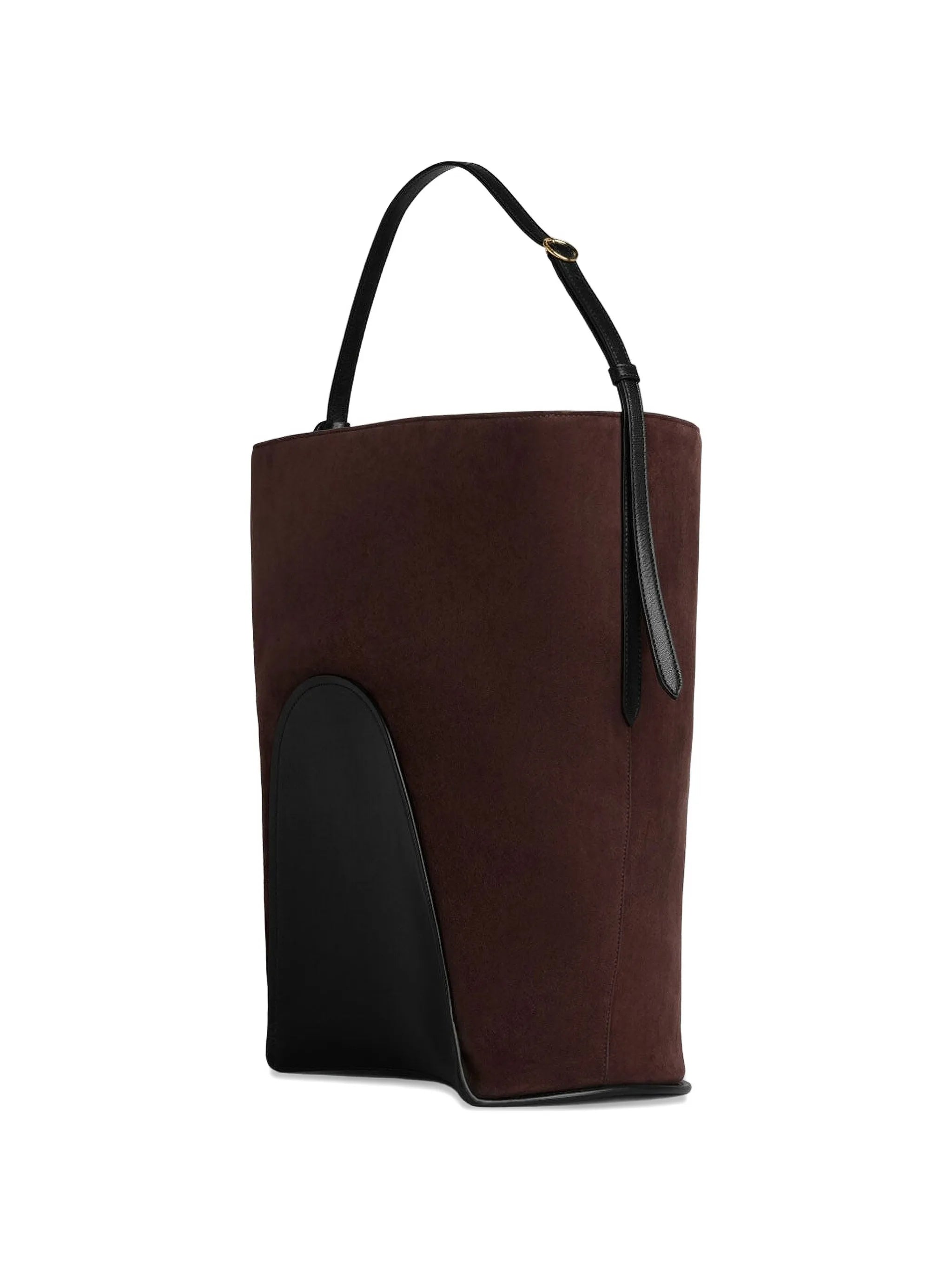 large Hip suede bucket bag
