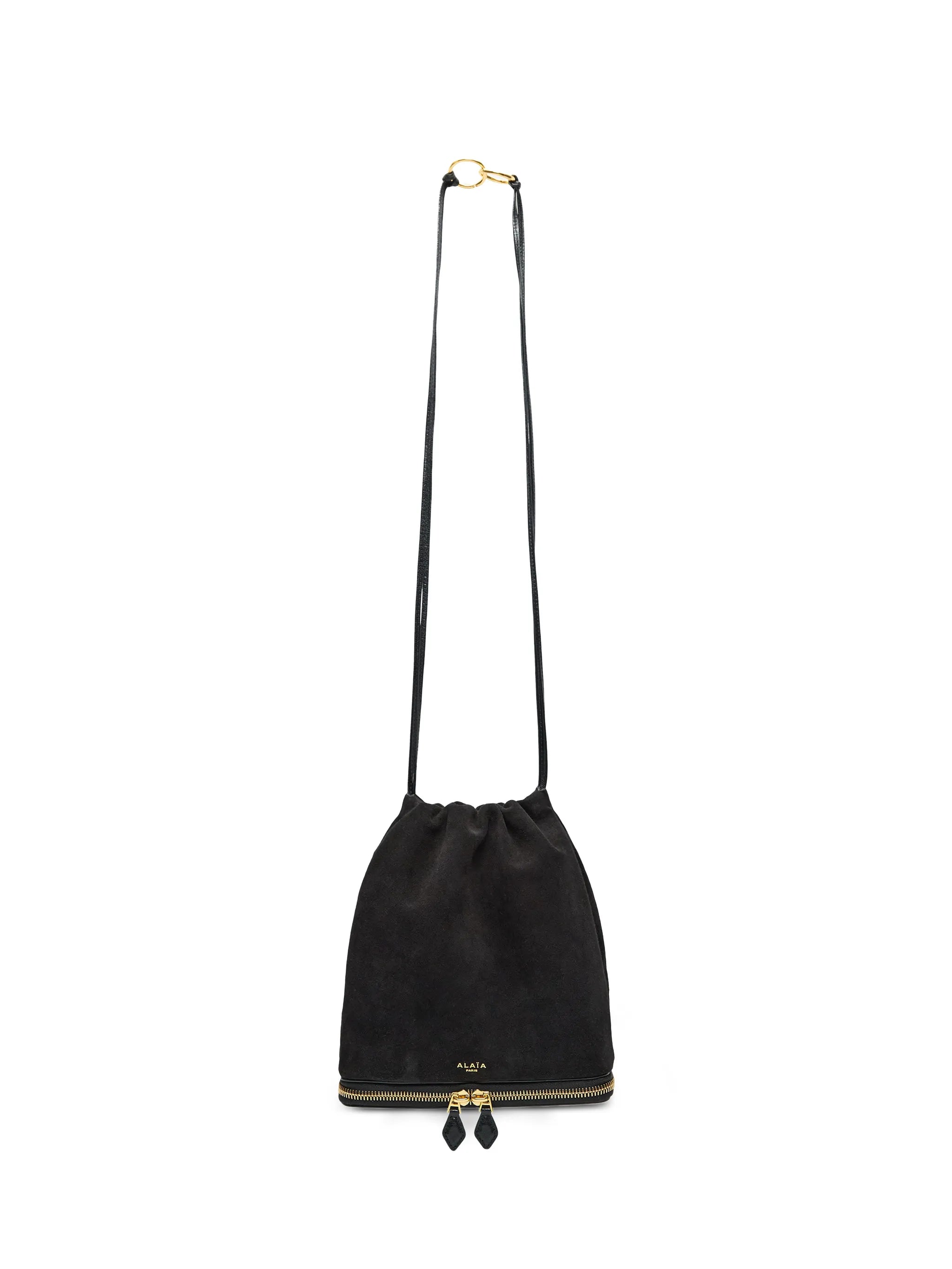 small Le Pochon suede clutch bag