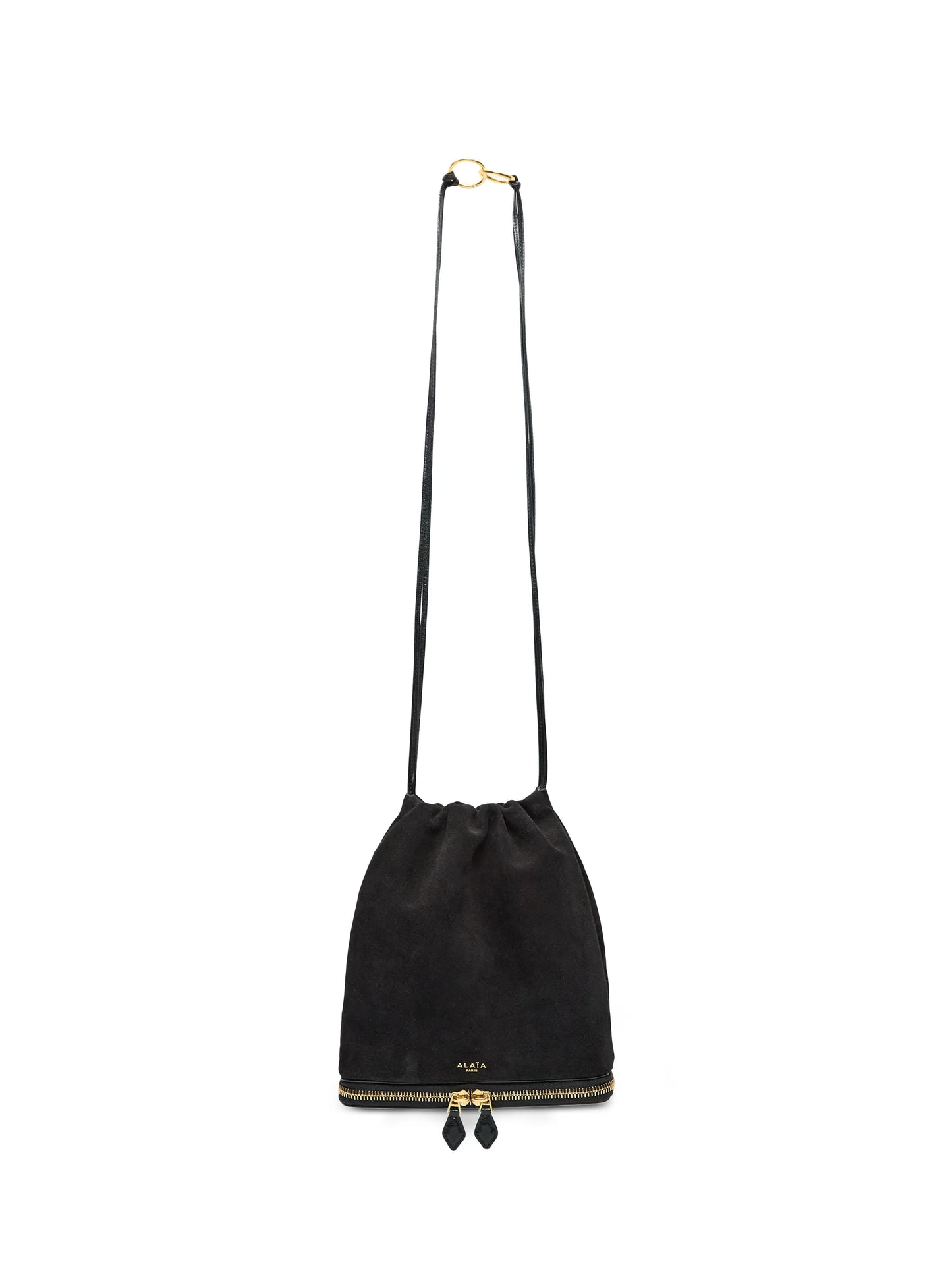 small Le Pochon suede clutch bag