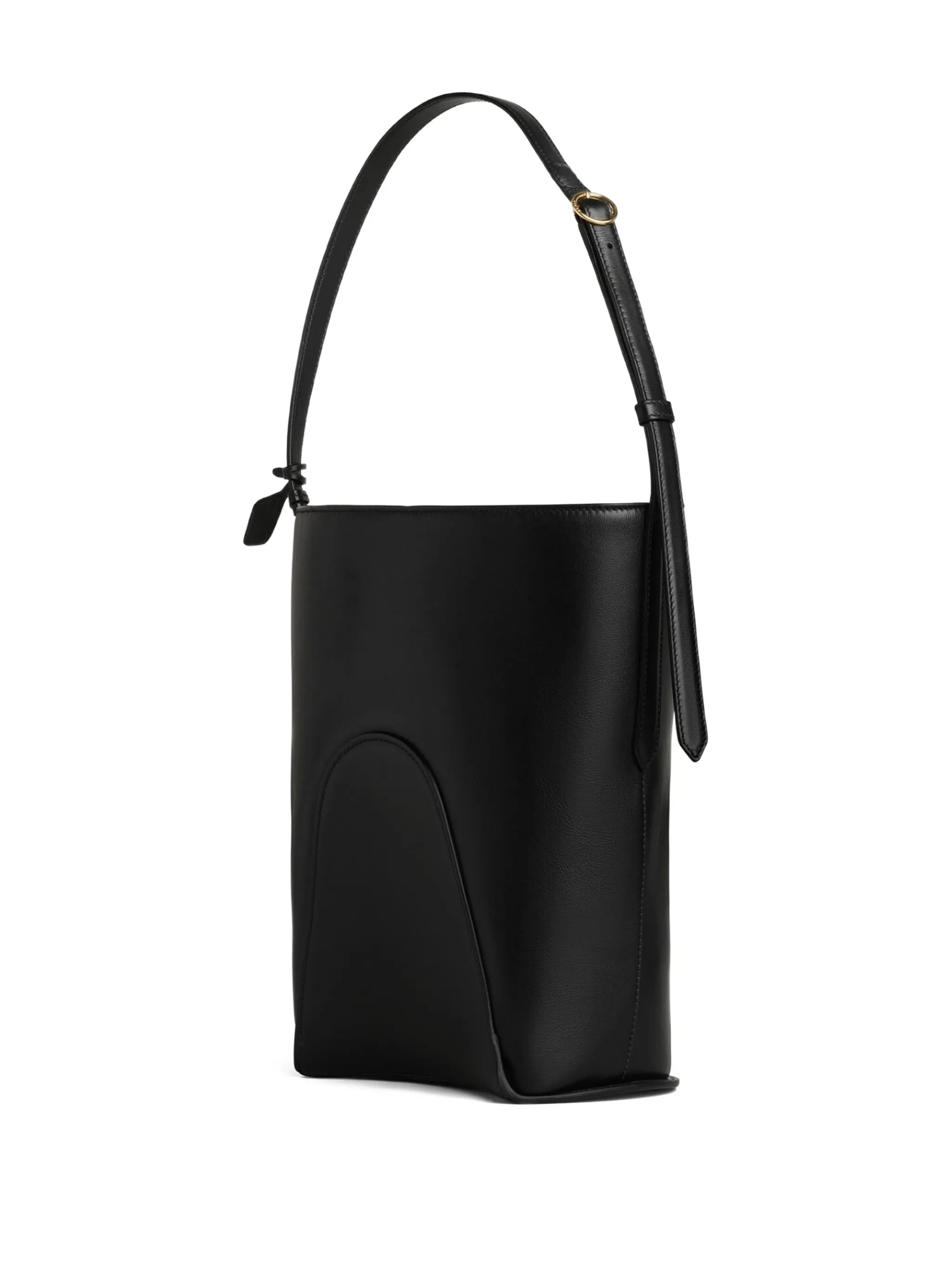 small Hip leather bucket bag