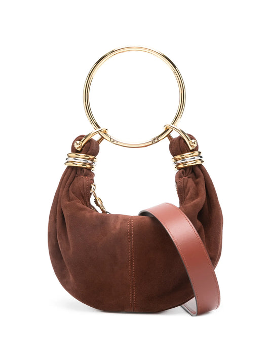 mini Bracelet suede tote bag