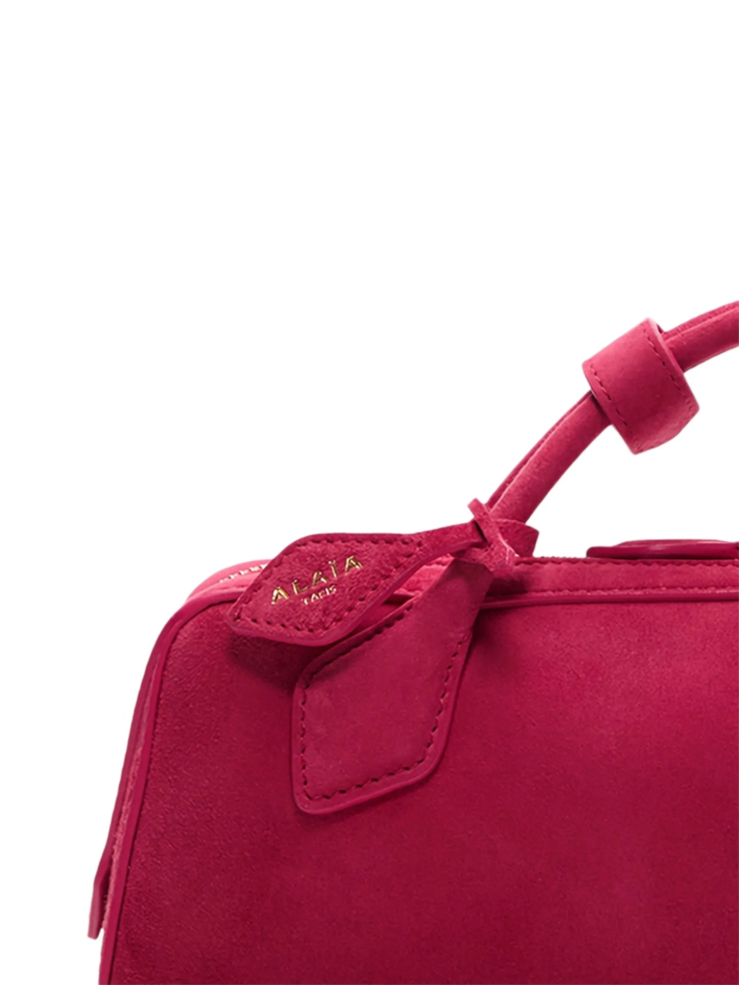 Le Teckel suede clutch bag