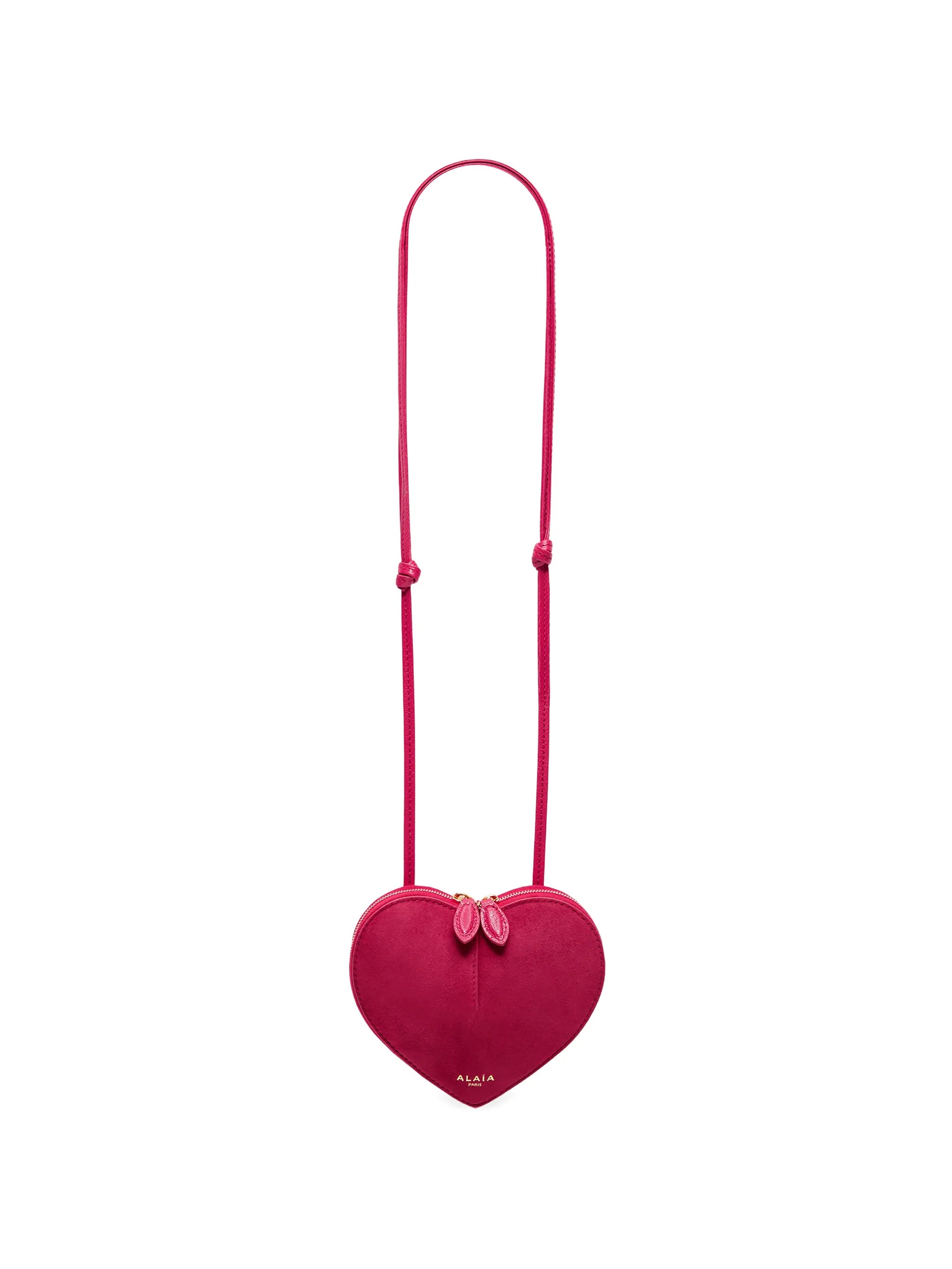small heart-shape cross body bag