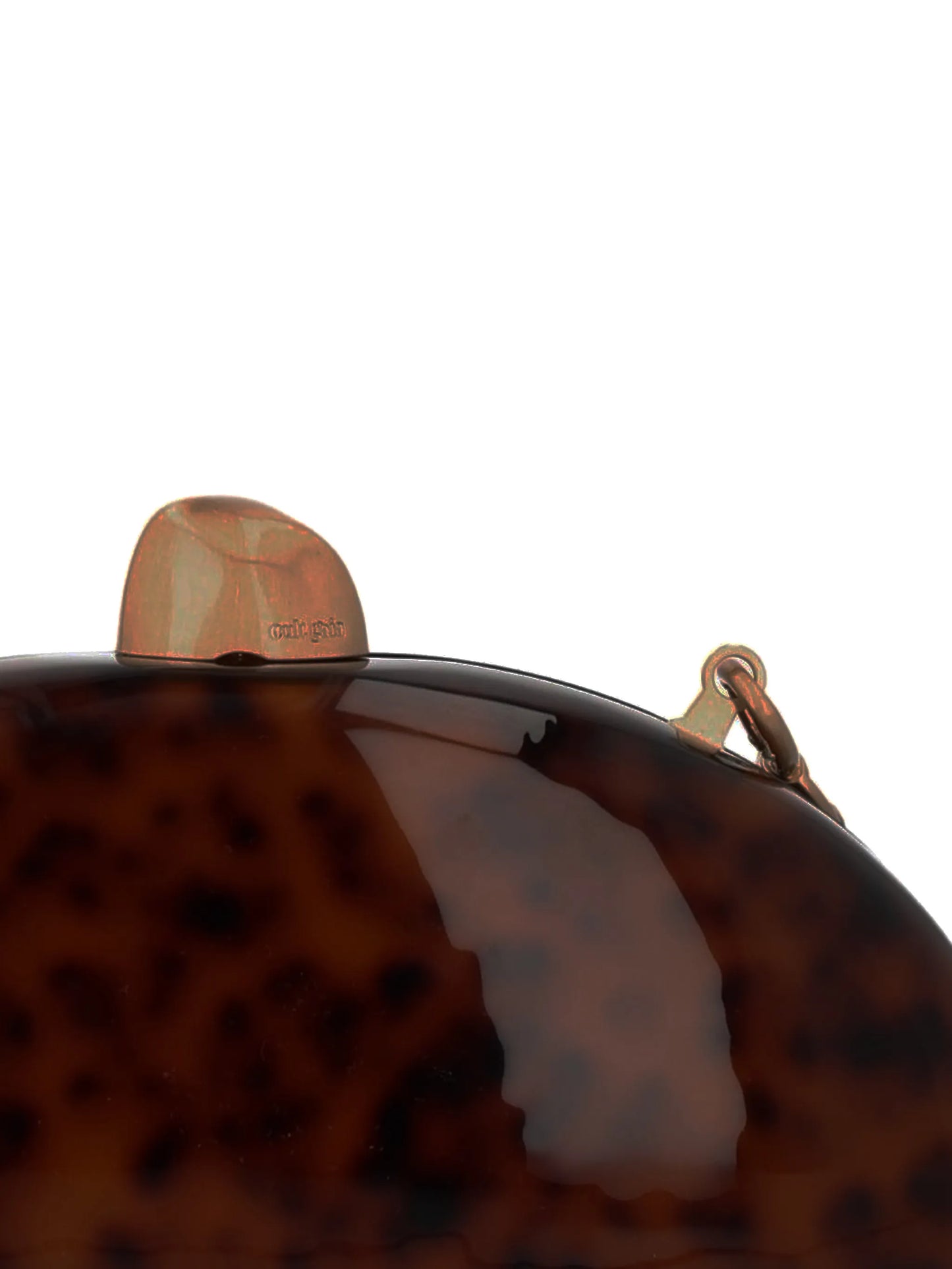 Eviana tortoiseshell-effect clutch bag